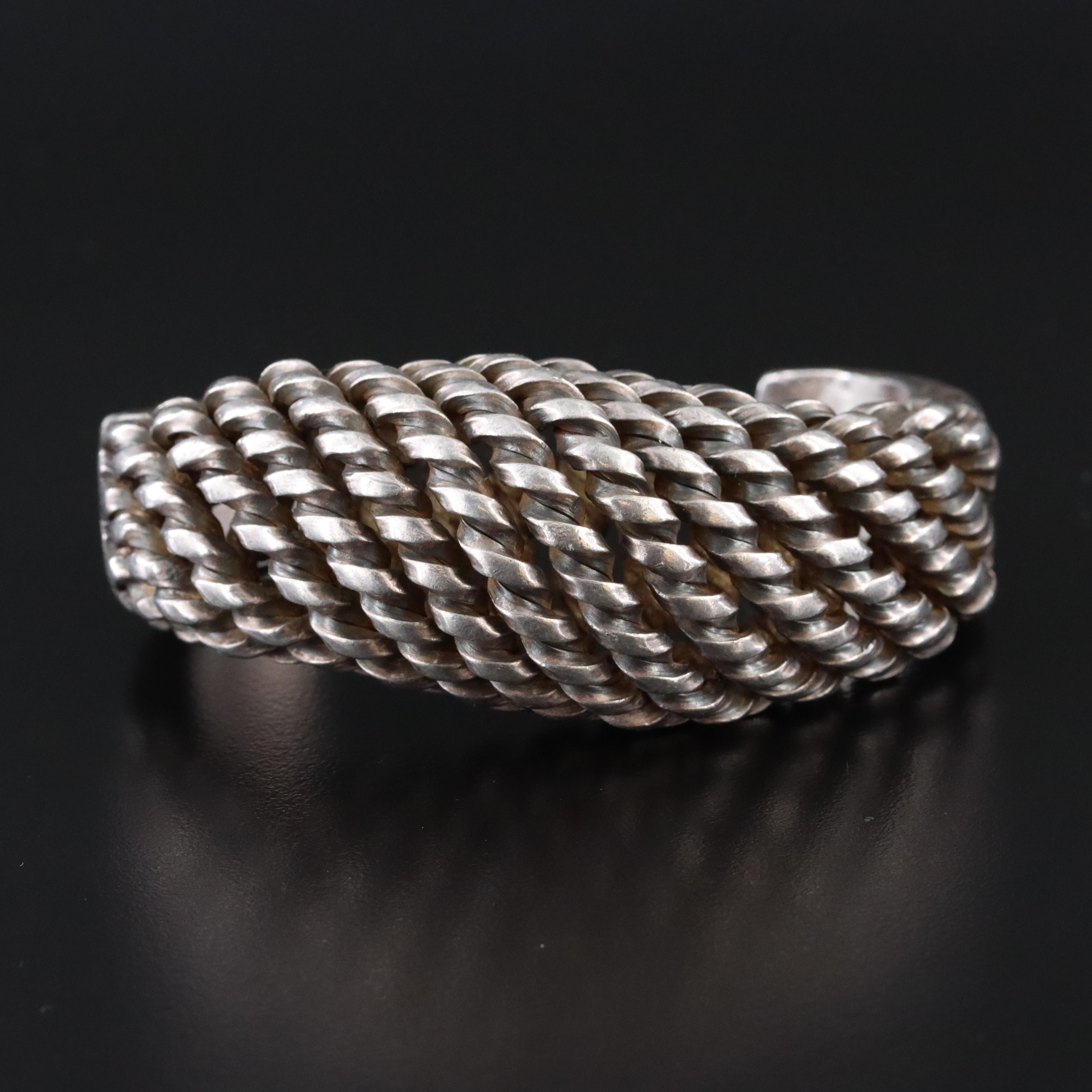 Thai, Akha Hill Tribe Sterling Cuff