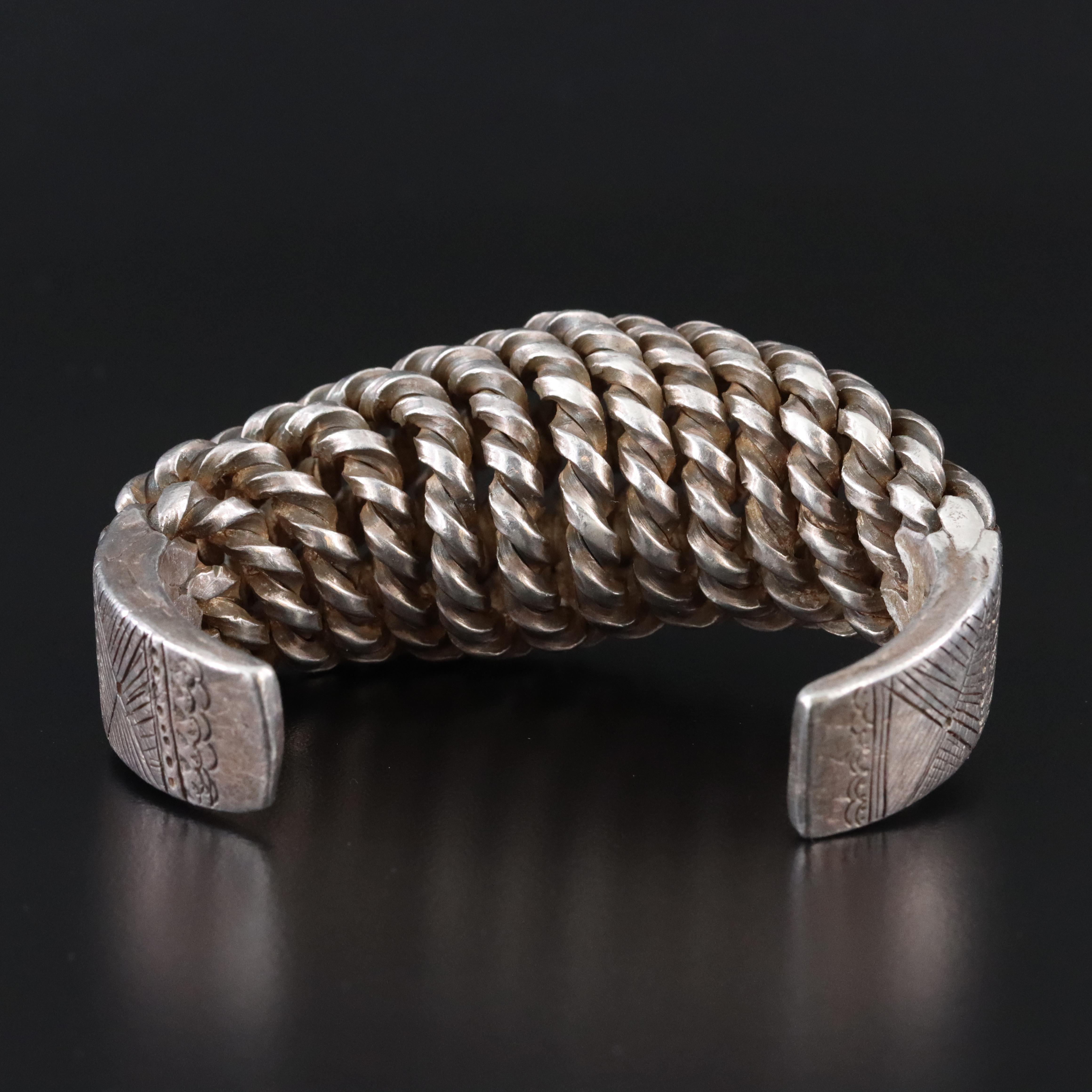 Thai, Akha Hill Tribe Sterling Cuff