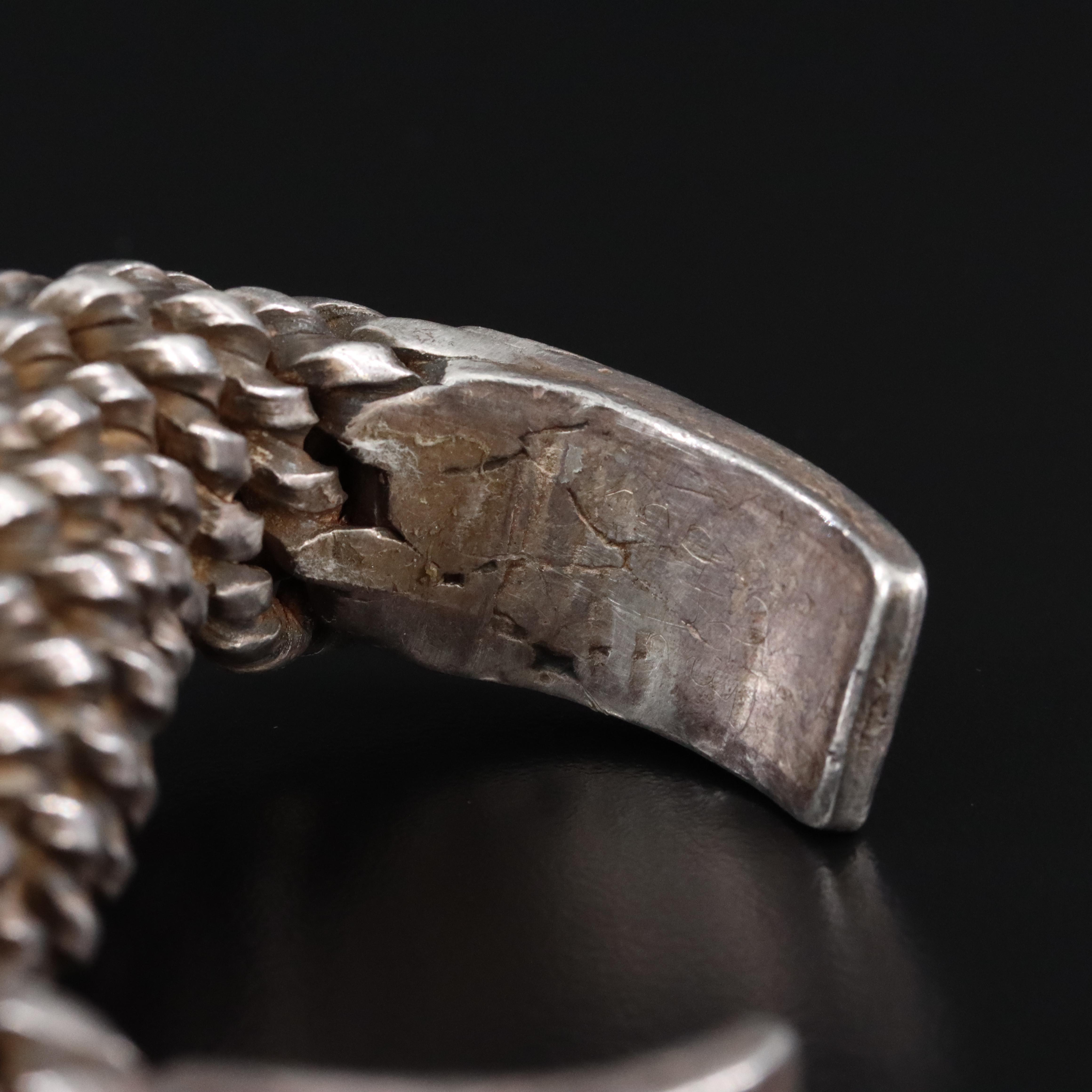 Thai, Akha Hill Tribe Sterling Cuff