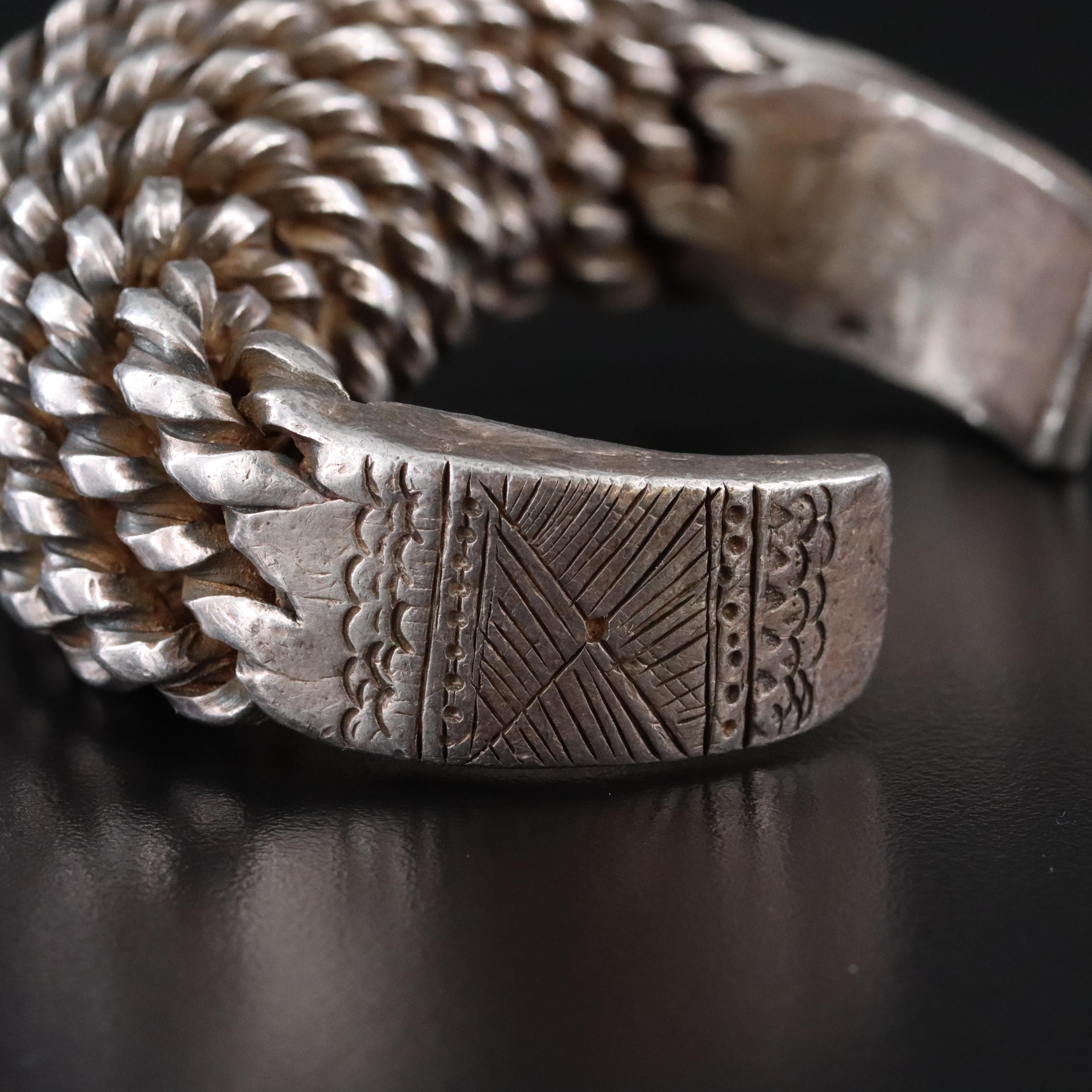 Thai, Akha Hill Tribe Sterling Cuff