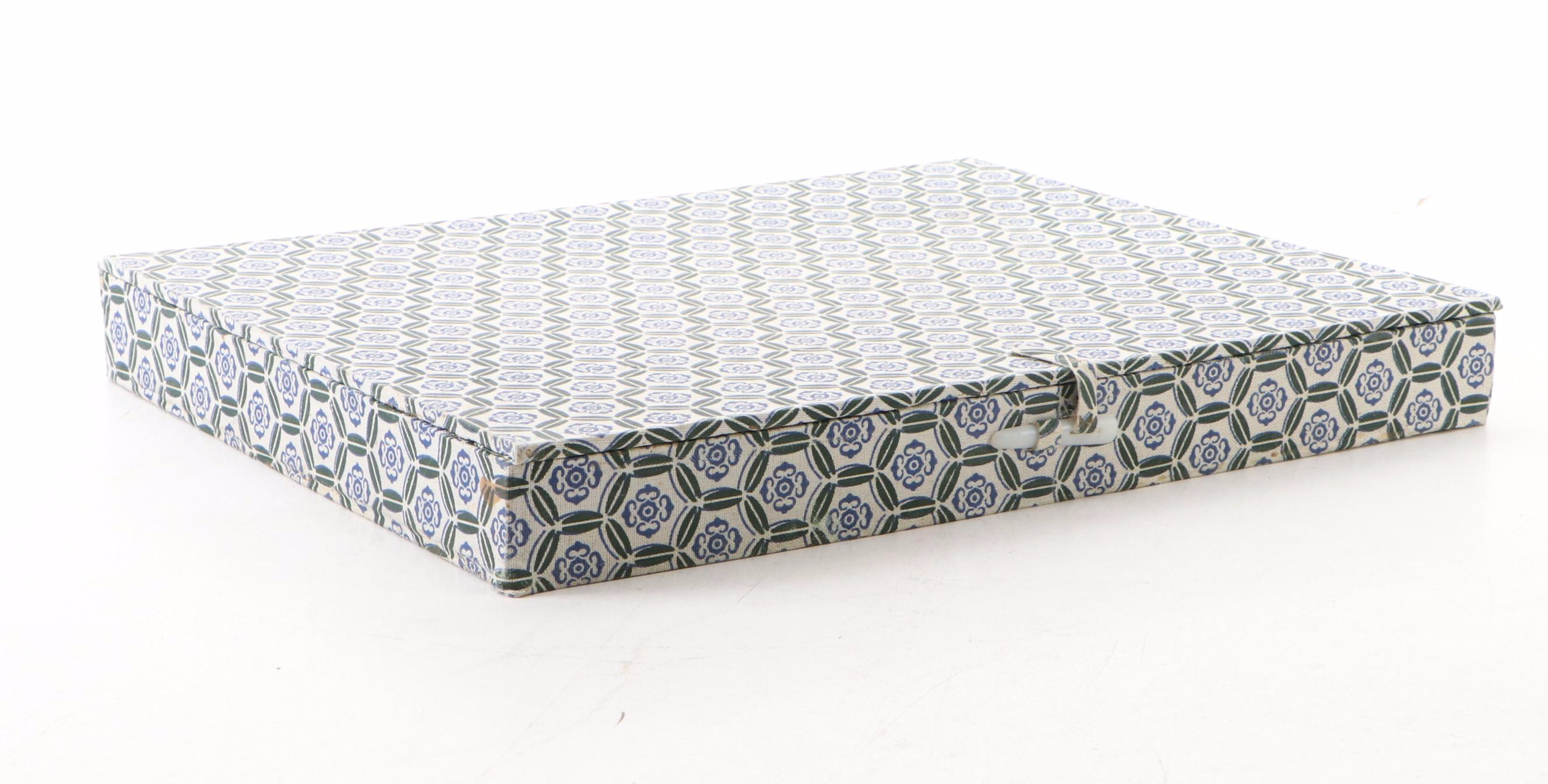 Chinese Pandas Embroidery on Silk Panel with Presentation Box