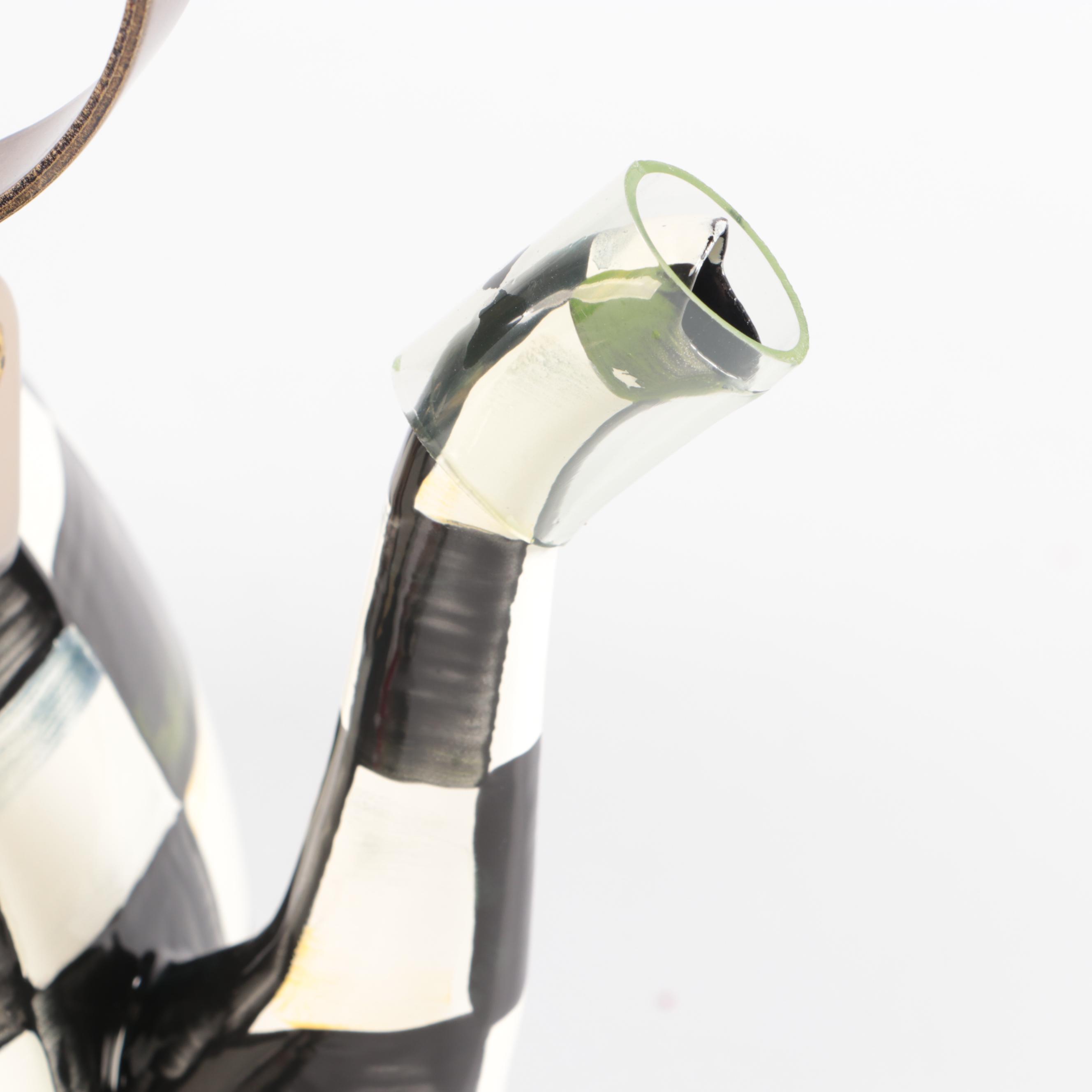 MacKenzie-Childs "Courtly Check" Enamelware Tea Kettle