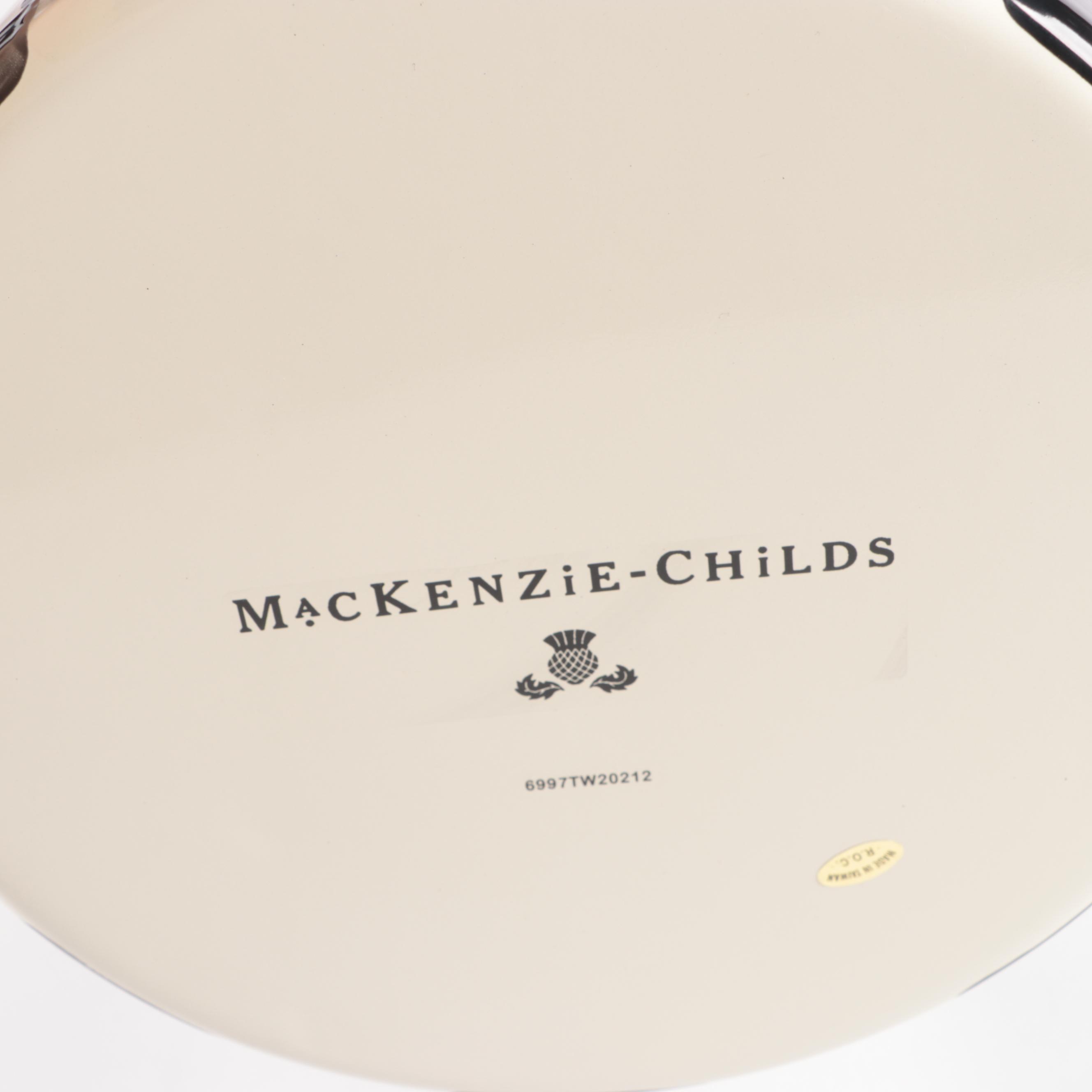 MacKenzie-Childs "Courtly Check" Enamelware Tea Kettle