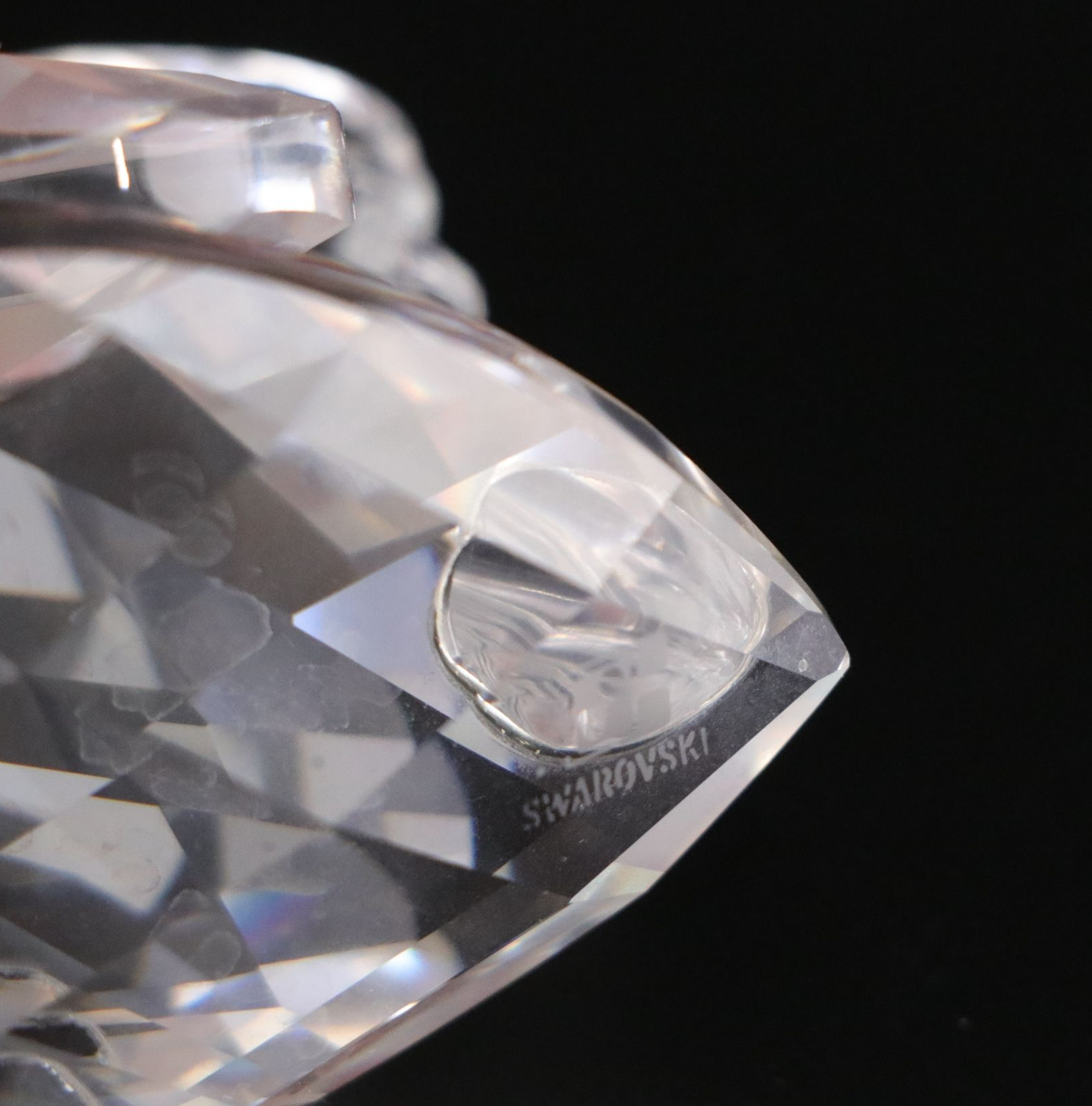 Swarovski Crystal Swan, Duck and Rabbit Figurines with Stand