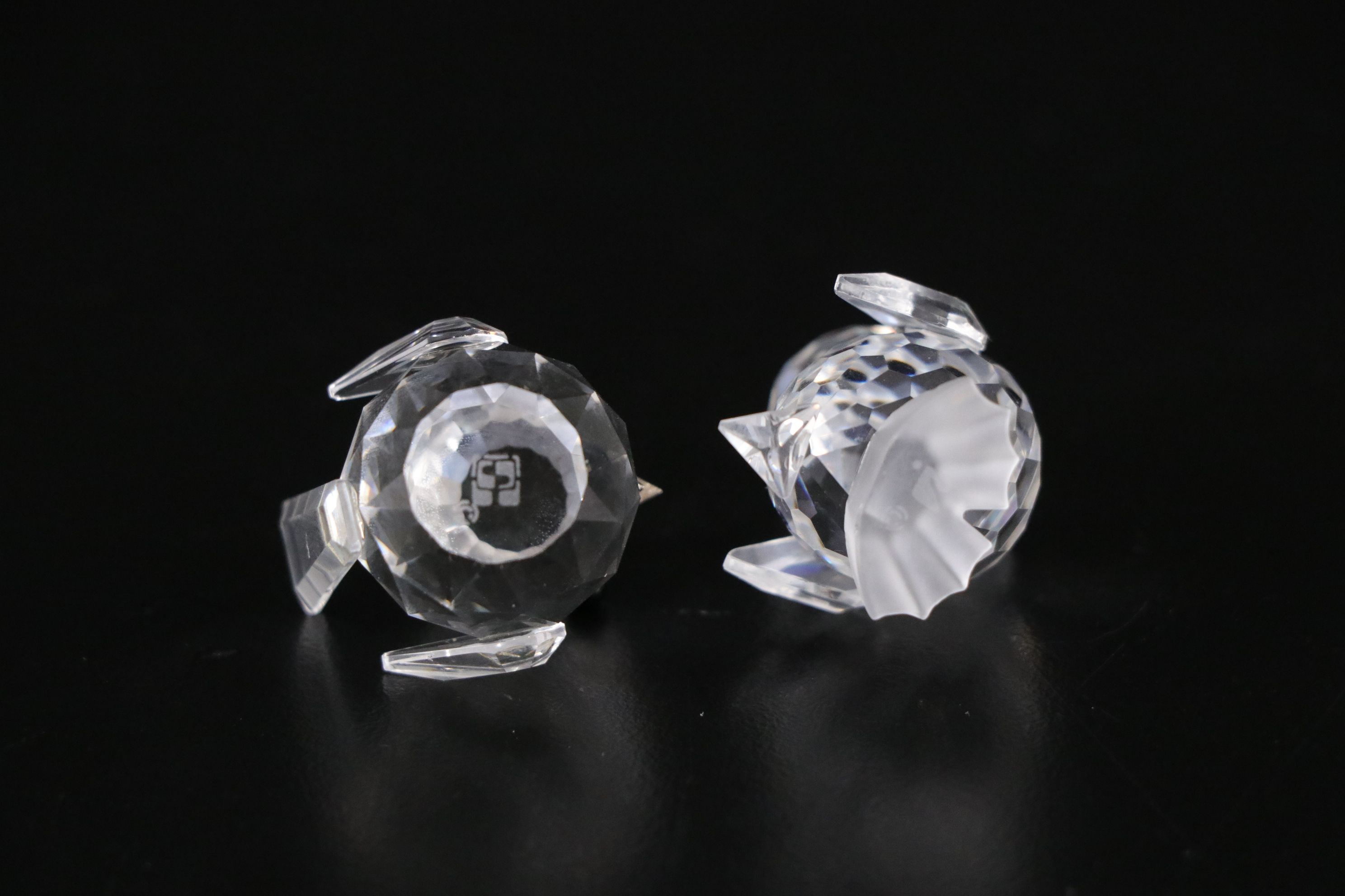 Swarovski Crystal Swan, Duck and Rabbit Figurines with Stand