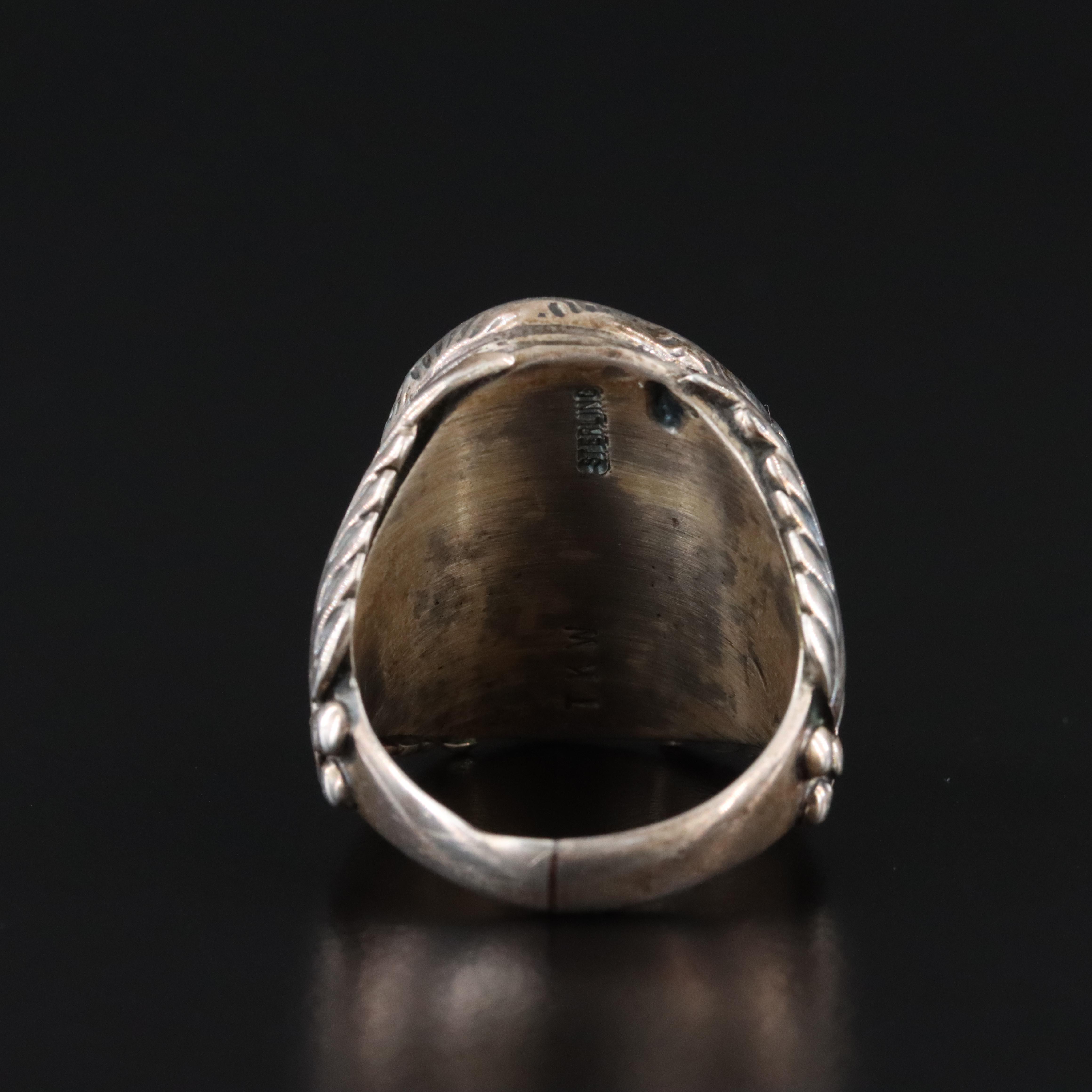 Tim Kee Whitman Navajo Diné Sterling Turquoise Ring