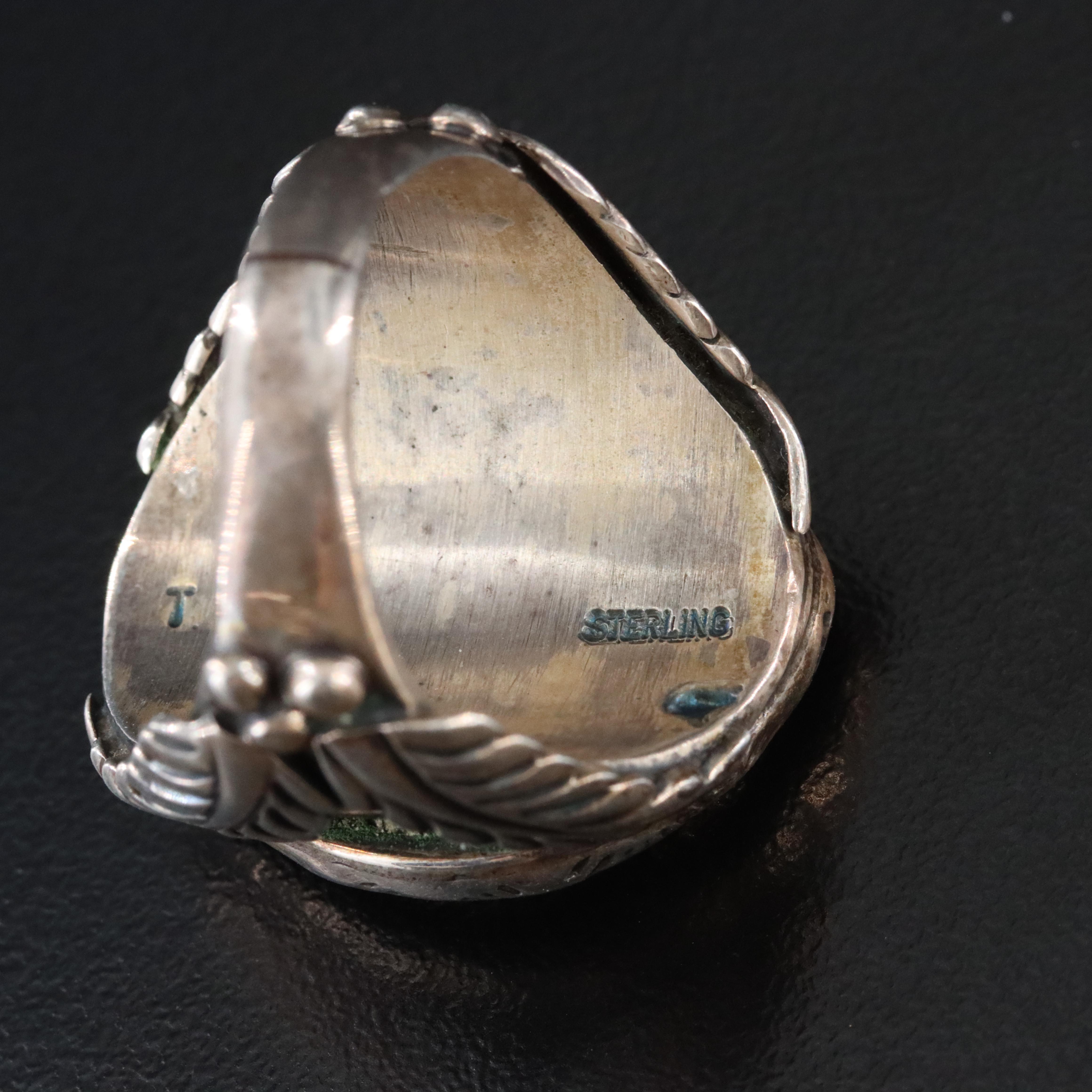 Tim Kee Whitman Navajo Diné Sterling Turquoise Ring