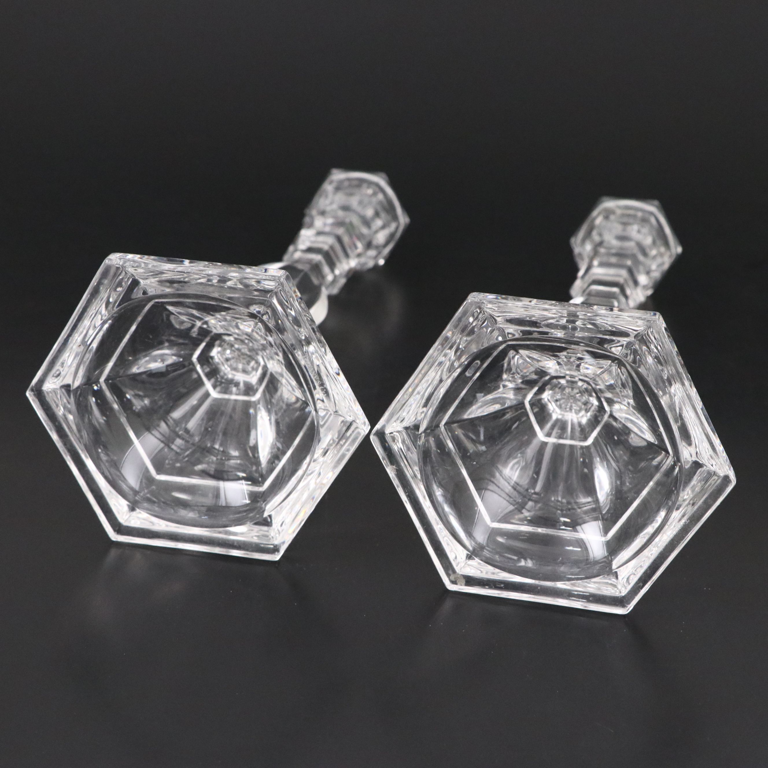 Tiffany & Co Crystal Bowl and Candleholders with Gorham "Althea" Bowl