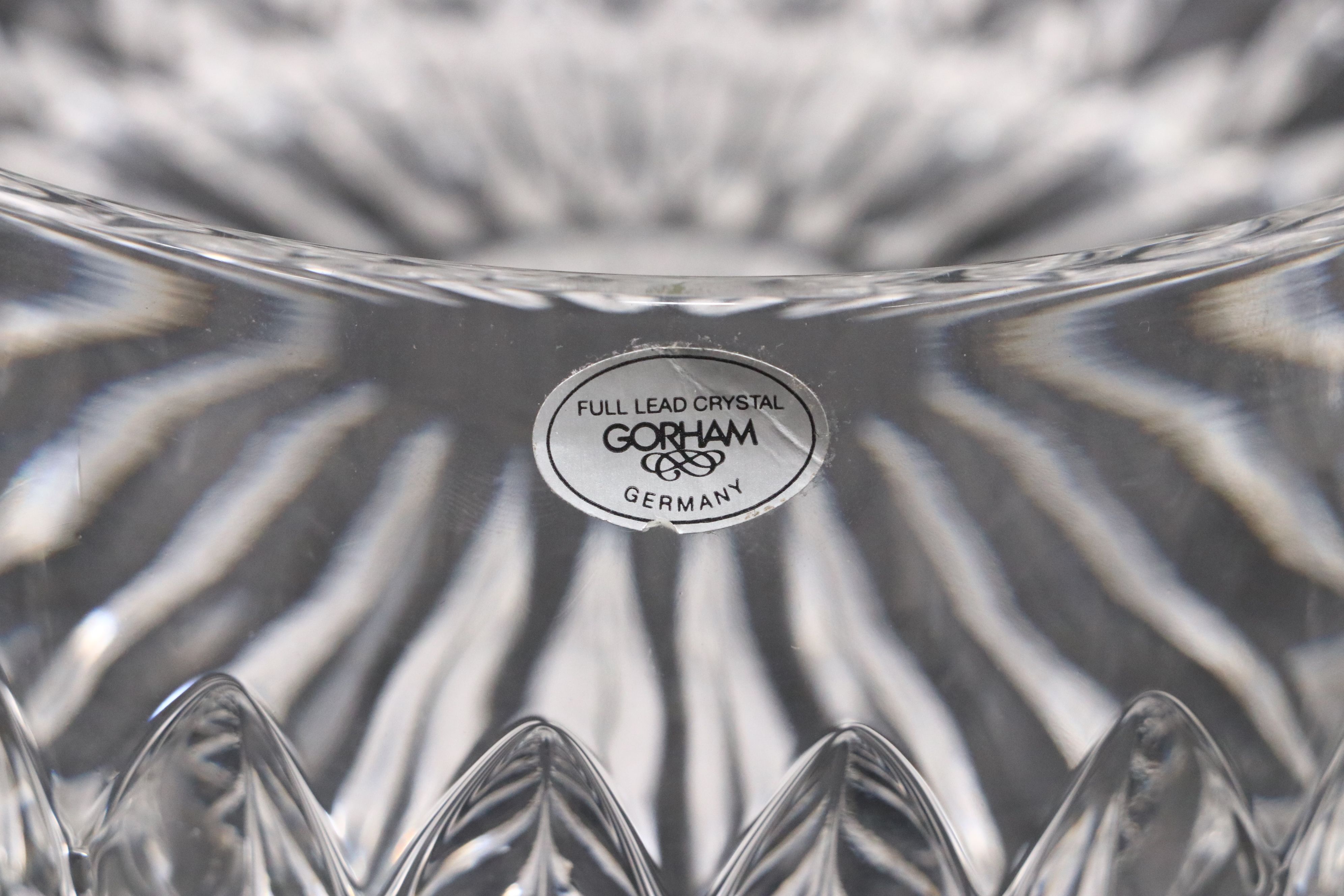 Tiffany & Co Crystal Bowl and Candleholders with Gorham "Althea" Bowl