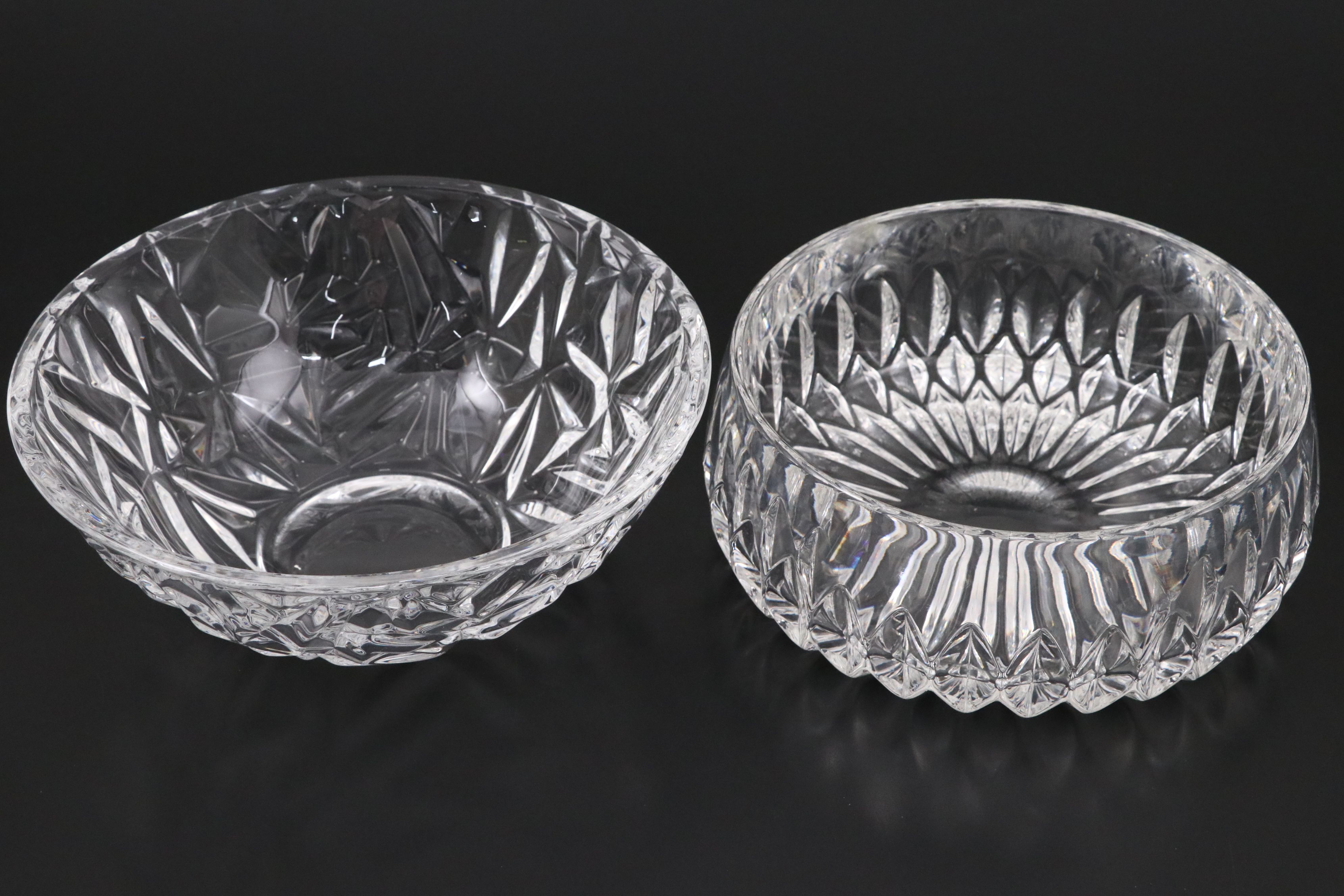 Tiffany & Co Crystal Bowl and Candleholders with Gorham "Althea" Bowl