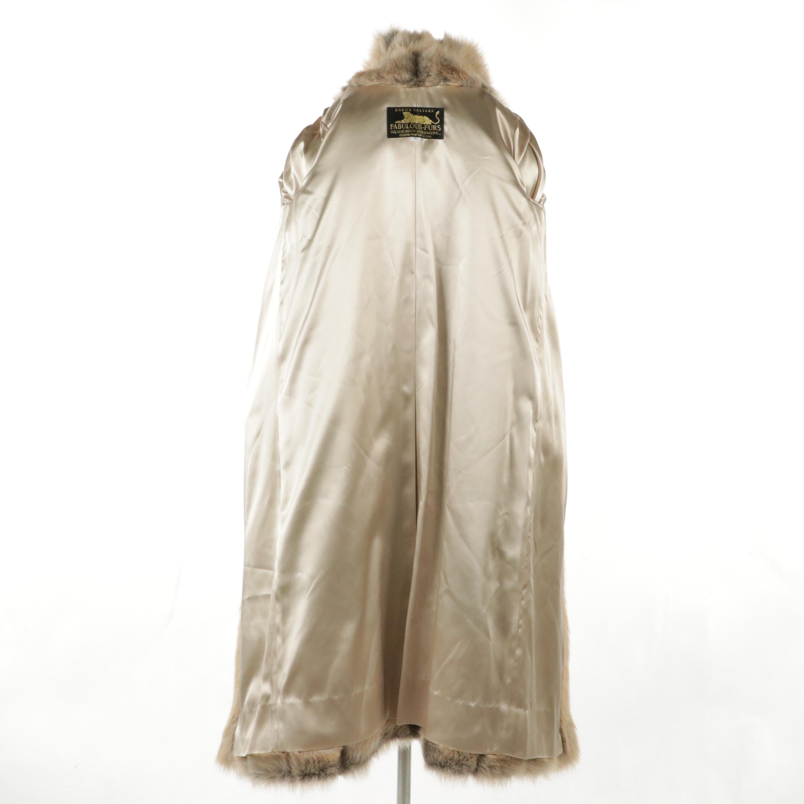 Donna Salyers Fabulous Furs Faux Fur Coat