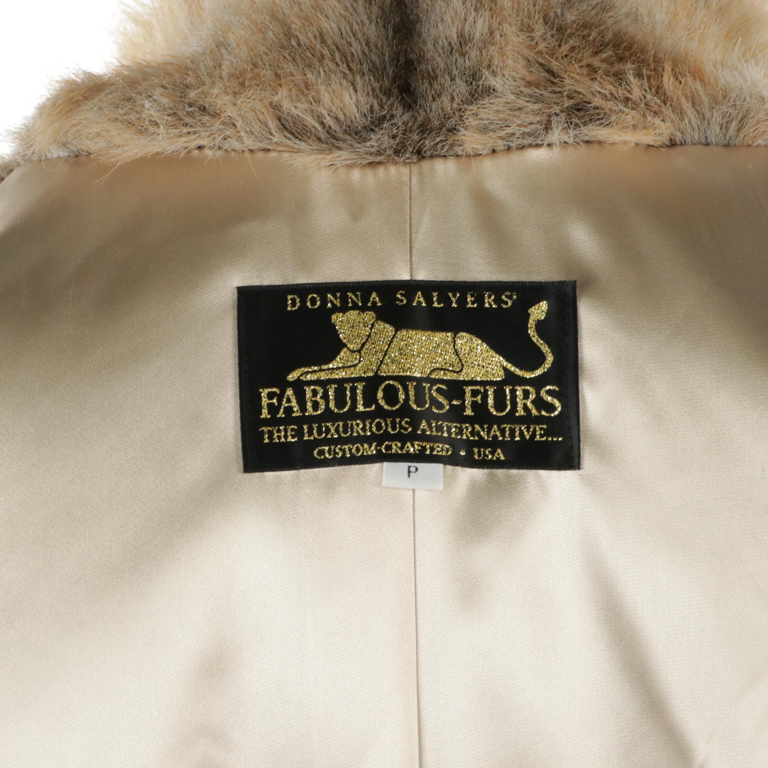 Donna Salyers Fabulous Furs Faux Fur Coat