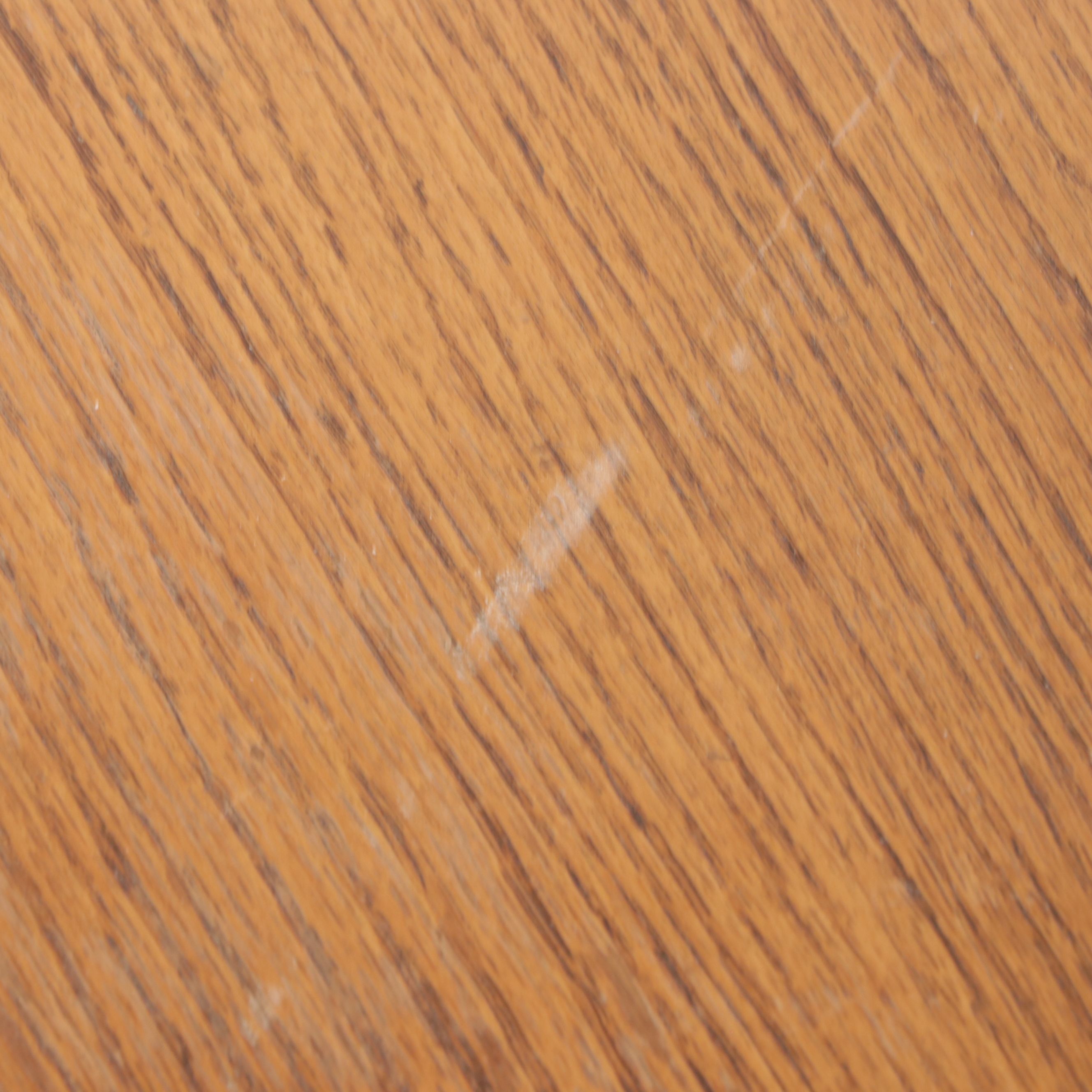 Traditional Style Oak Pedestal Coffee Table