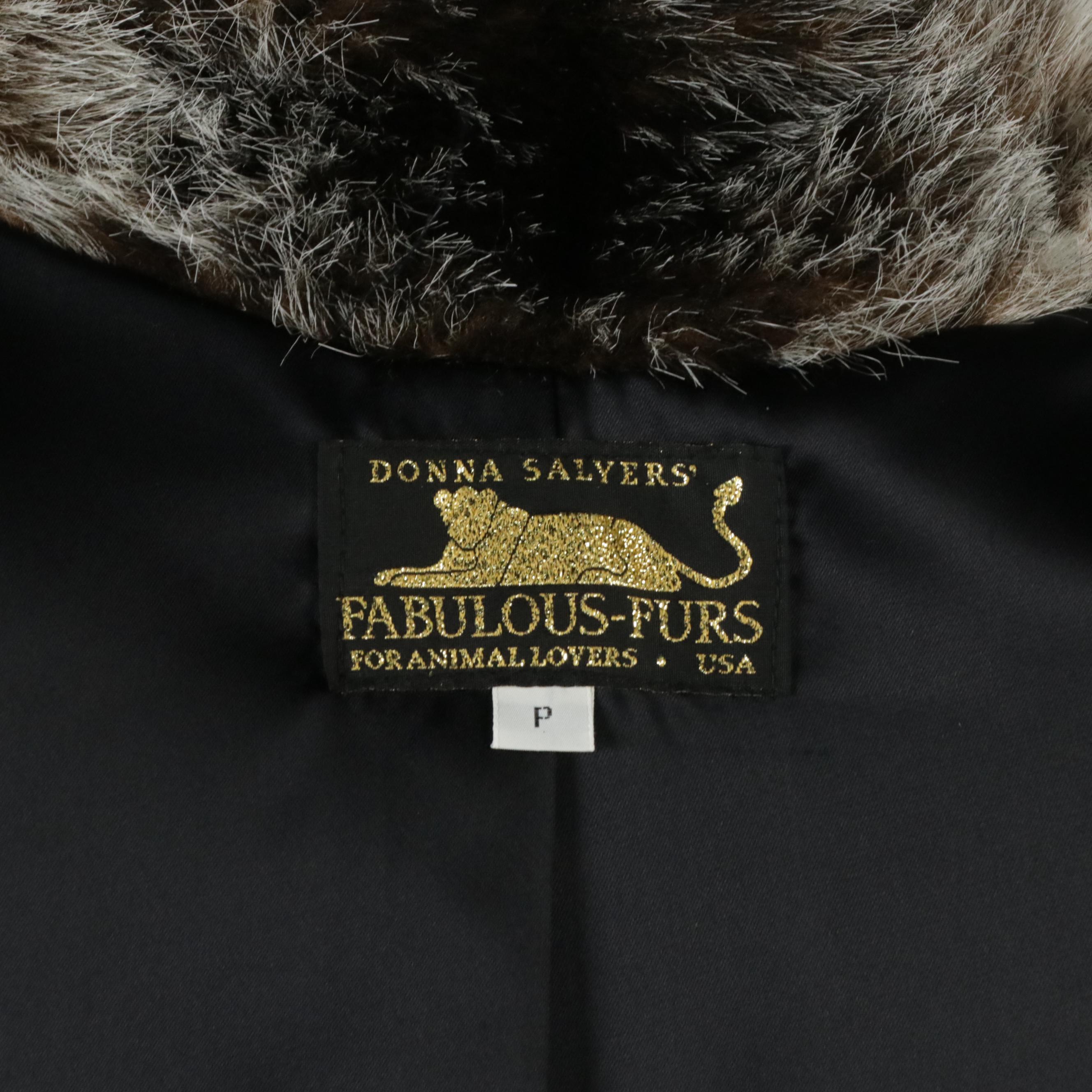 Donna Salyers Fabulous Furs Faux Fur Coat