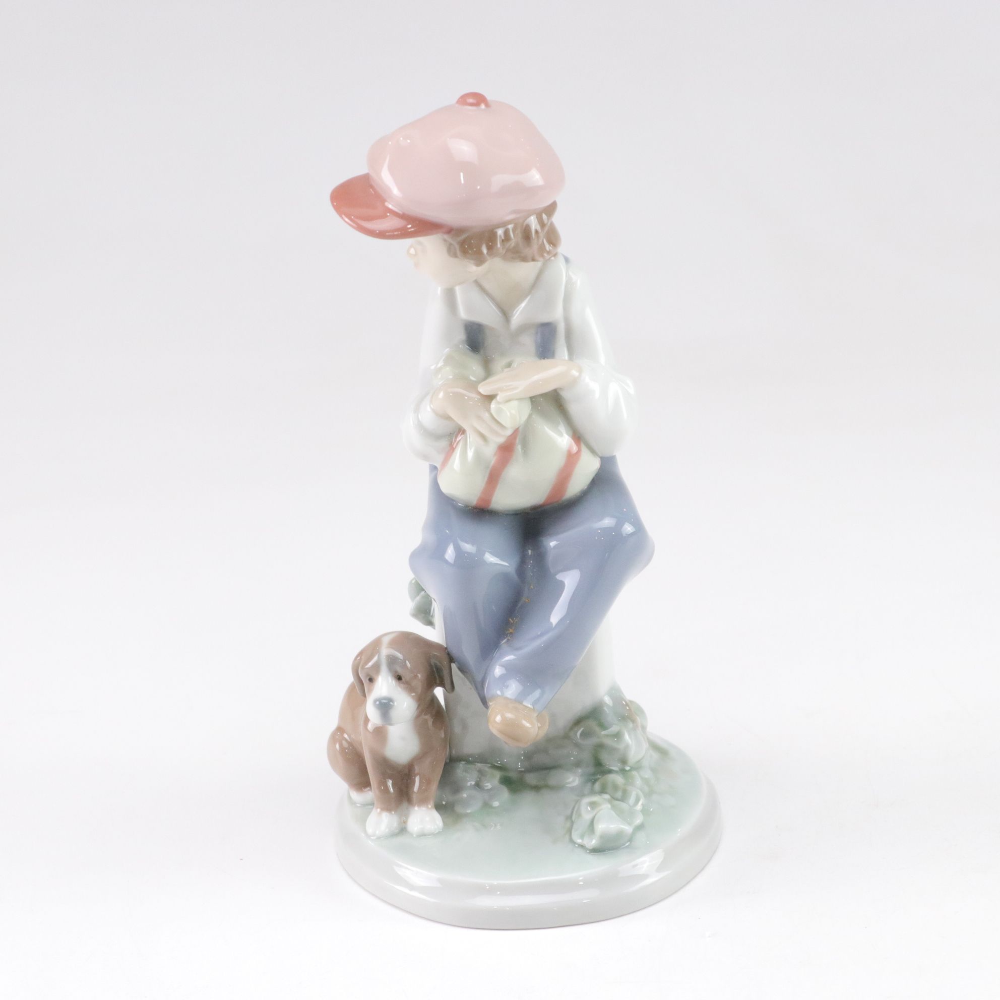 Lladró "My Best Friend" and Nao "Listening to the Birds" Porcelain Figurines