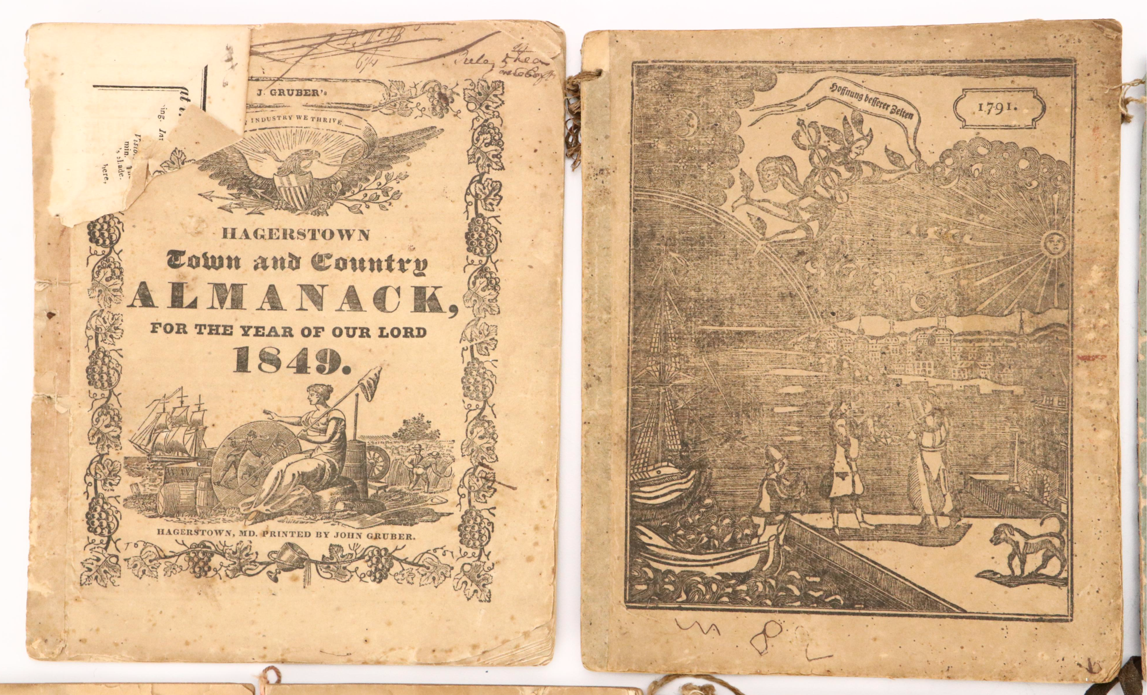 "The Old Farmers Almanac" and More Almanacs, 1791-1928