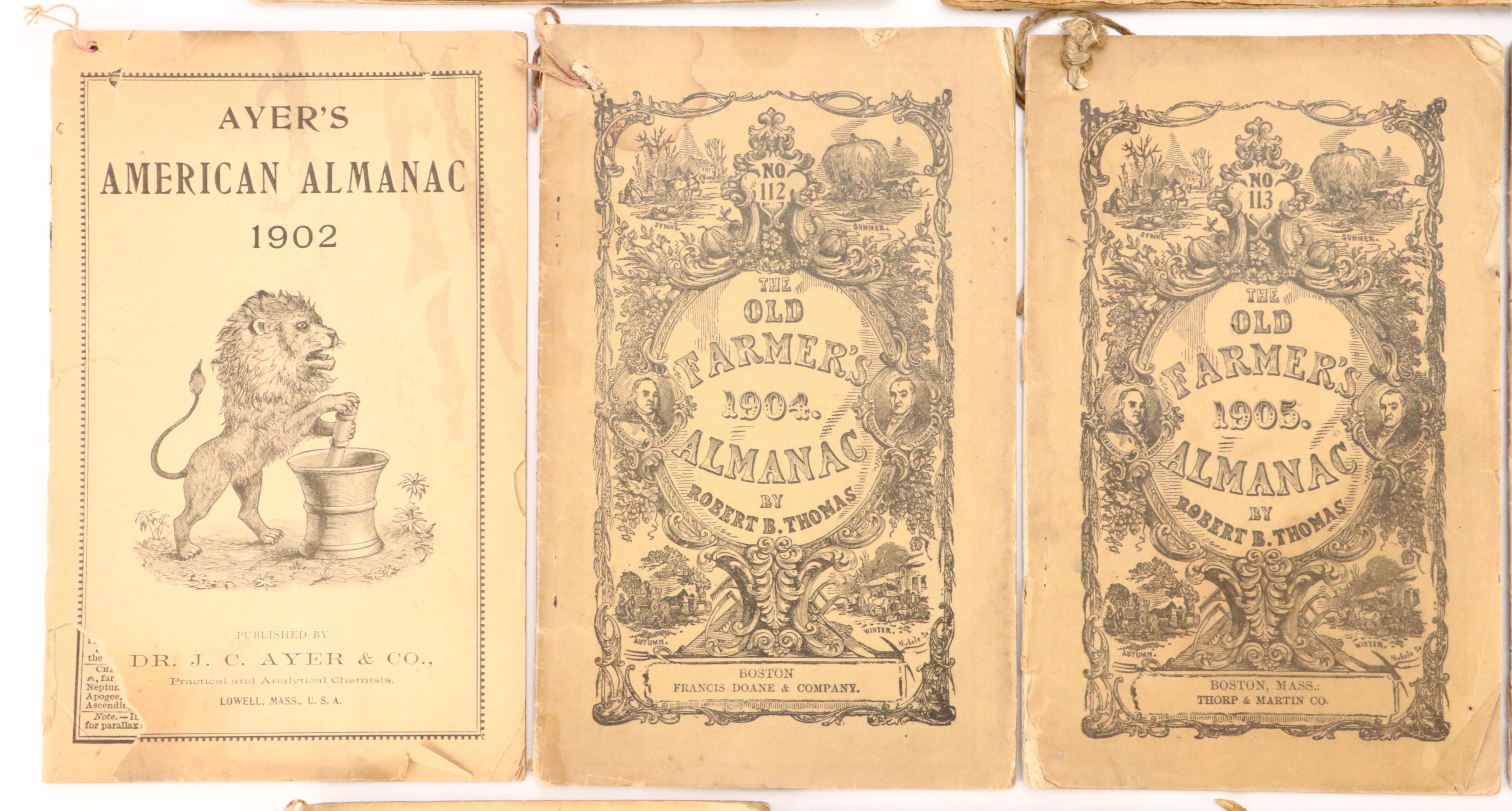 "The Old Farmers Almanac" and More Almanacs, 1791-1928