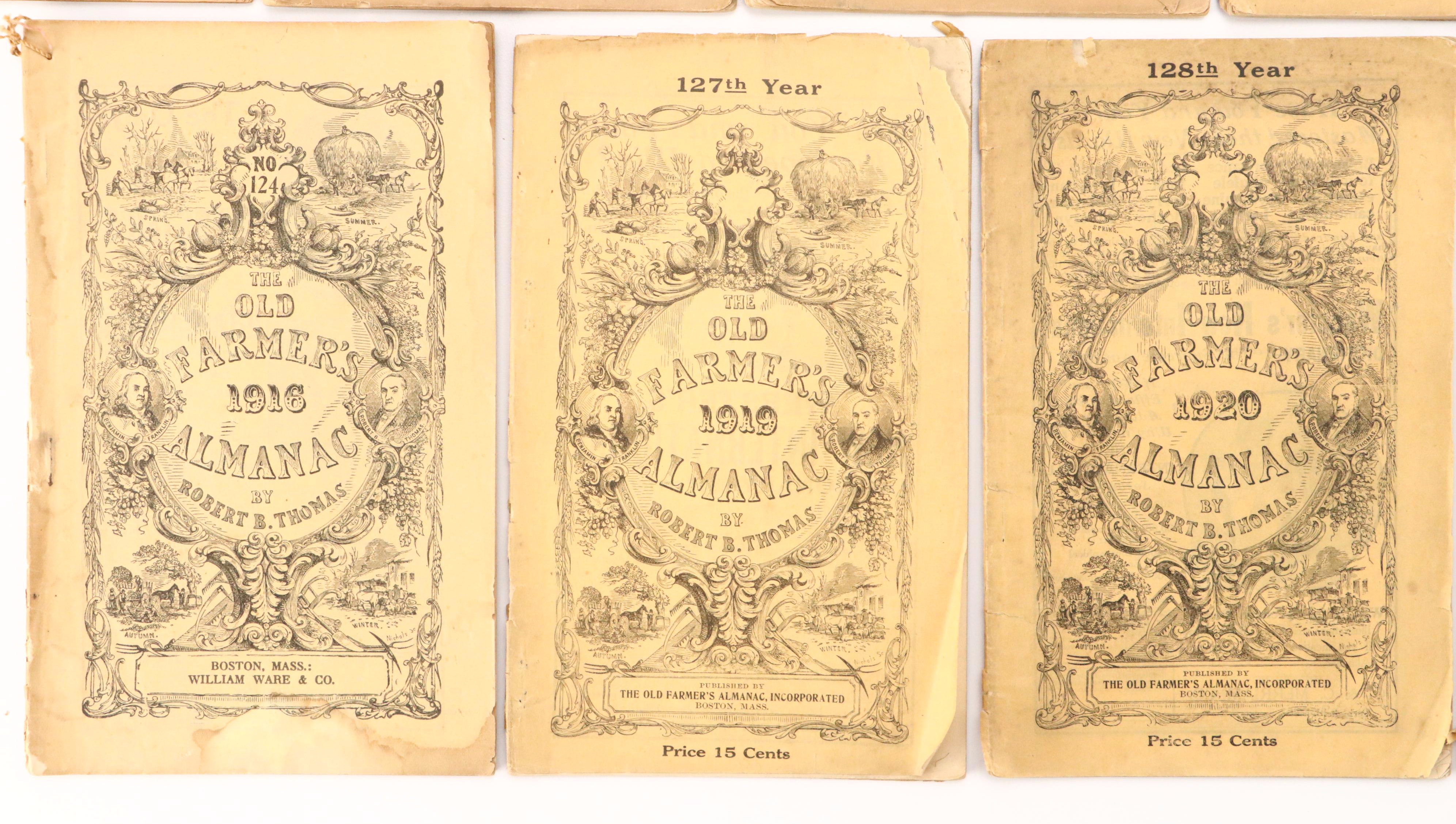 "The Old Farmers Almanac" and More Almanacs, 1791-1928