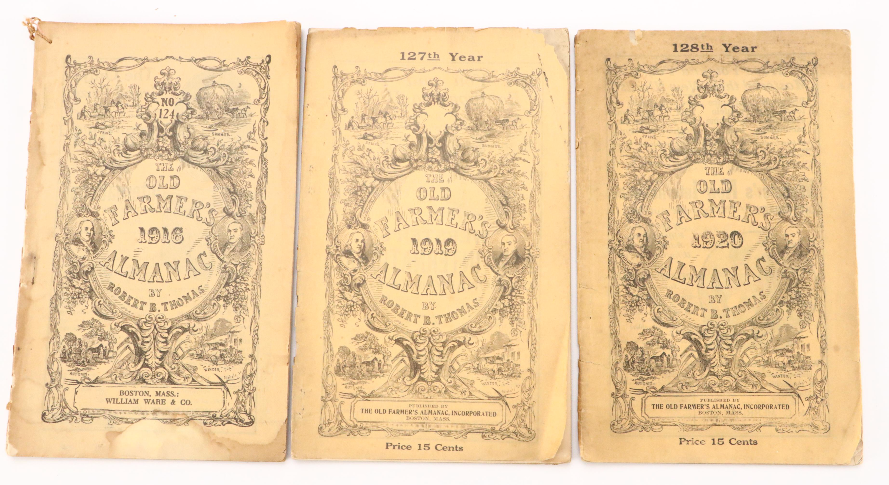 "The Old Farmers Almanac" and More Almanacs, 1791-1928