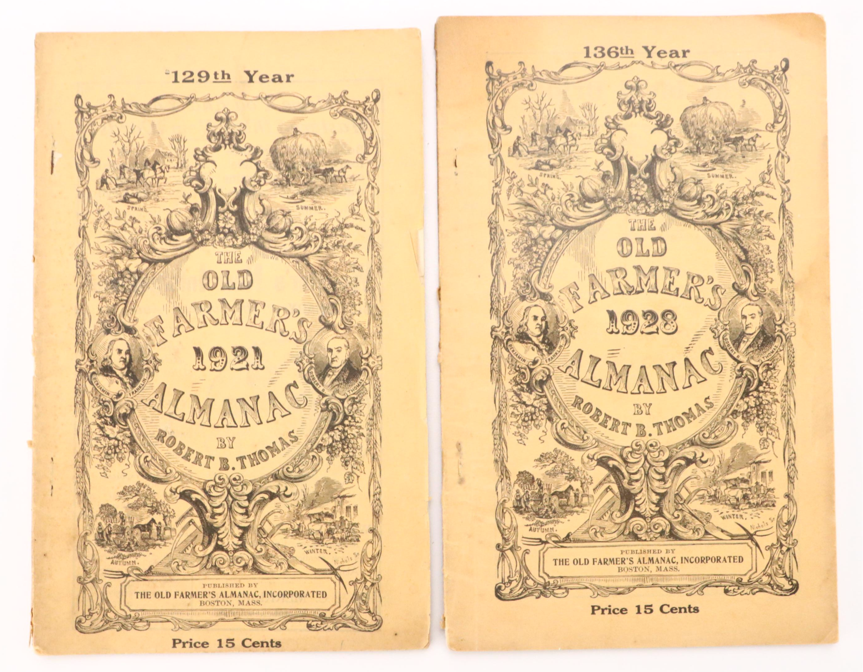 "The Old Farmers Almanac" and More Almanacs, 1791-1928
