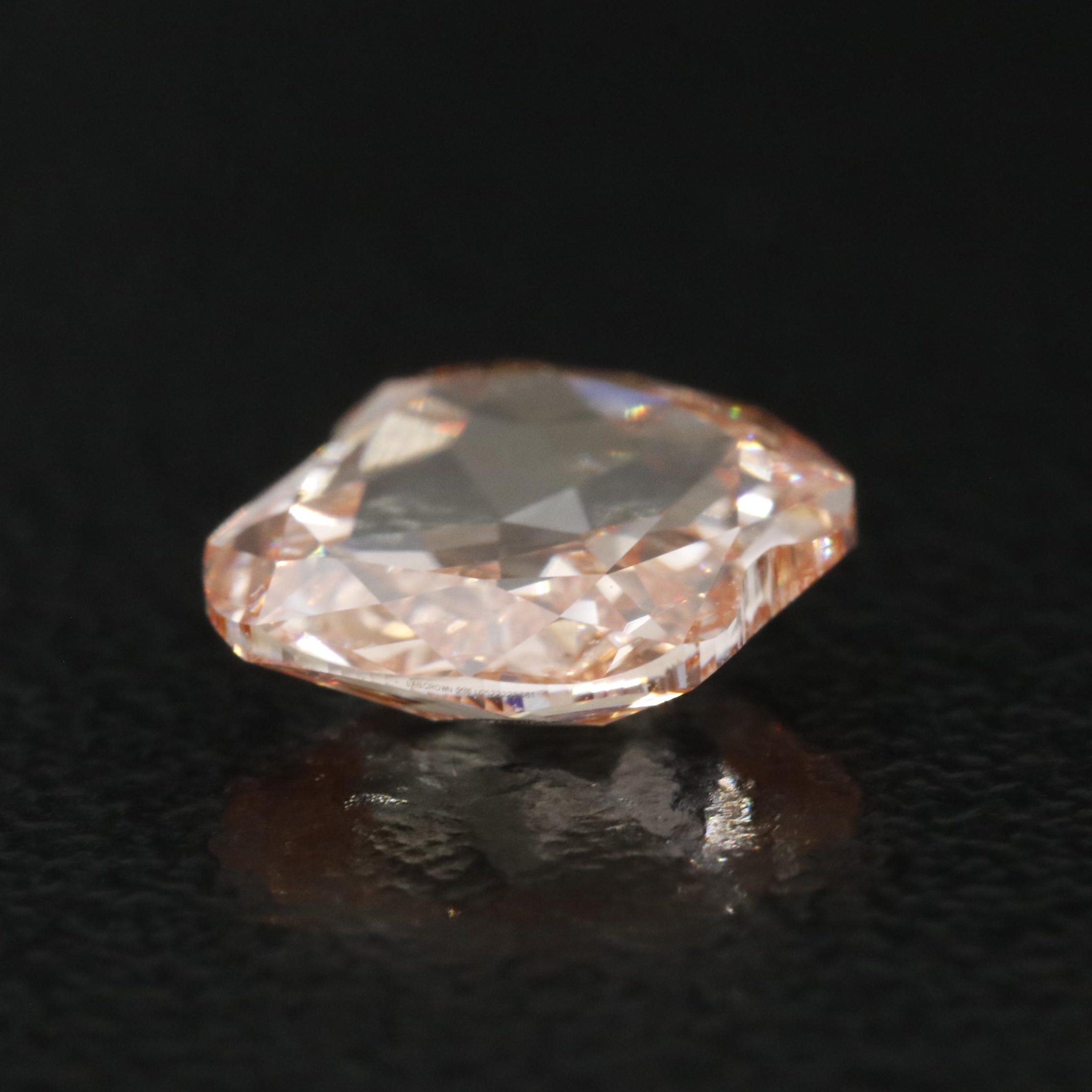 Loose 1.08 CT Fancy Pink Lab Grown Diamond