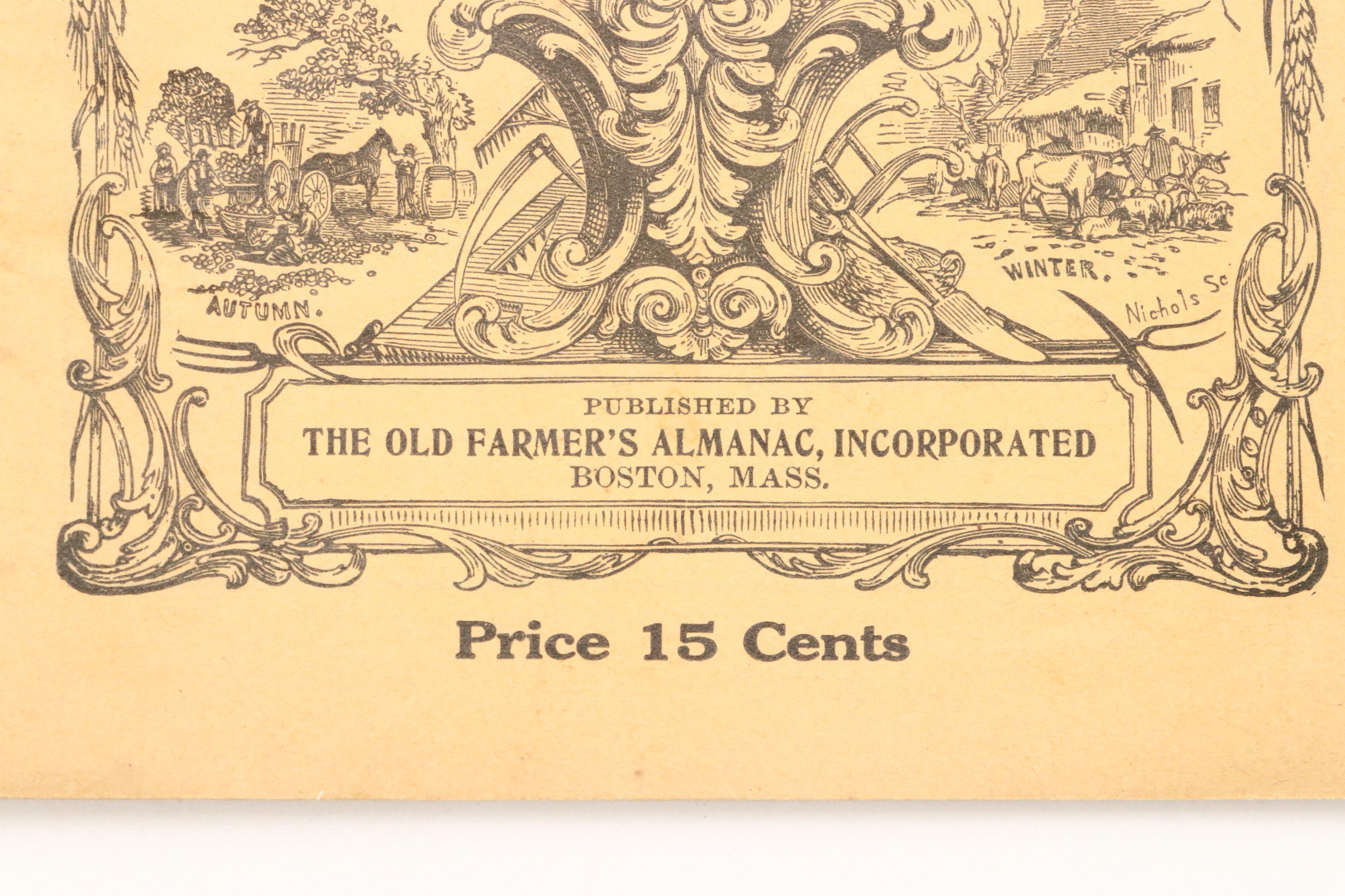 "The Old Farmers Almanac" and More Almanacs, 1791-1928