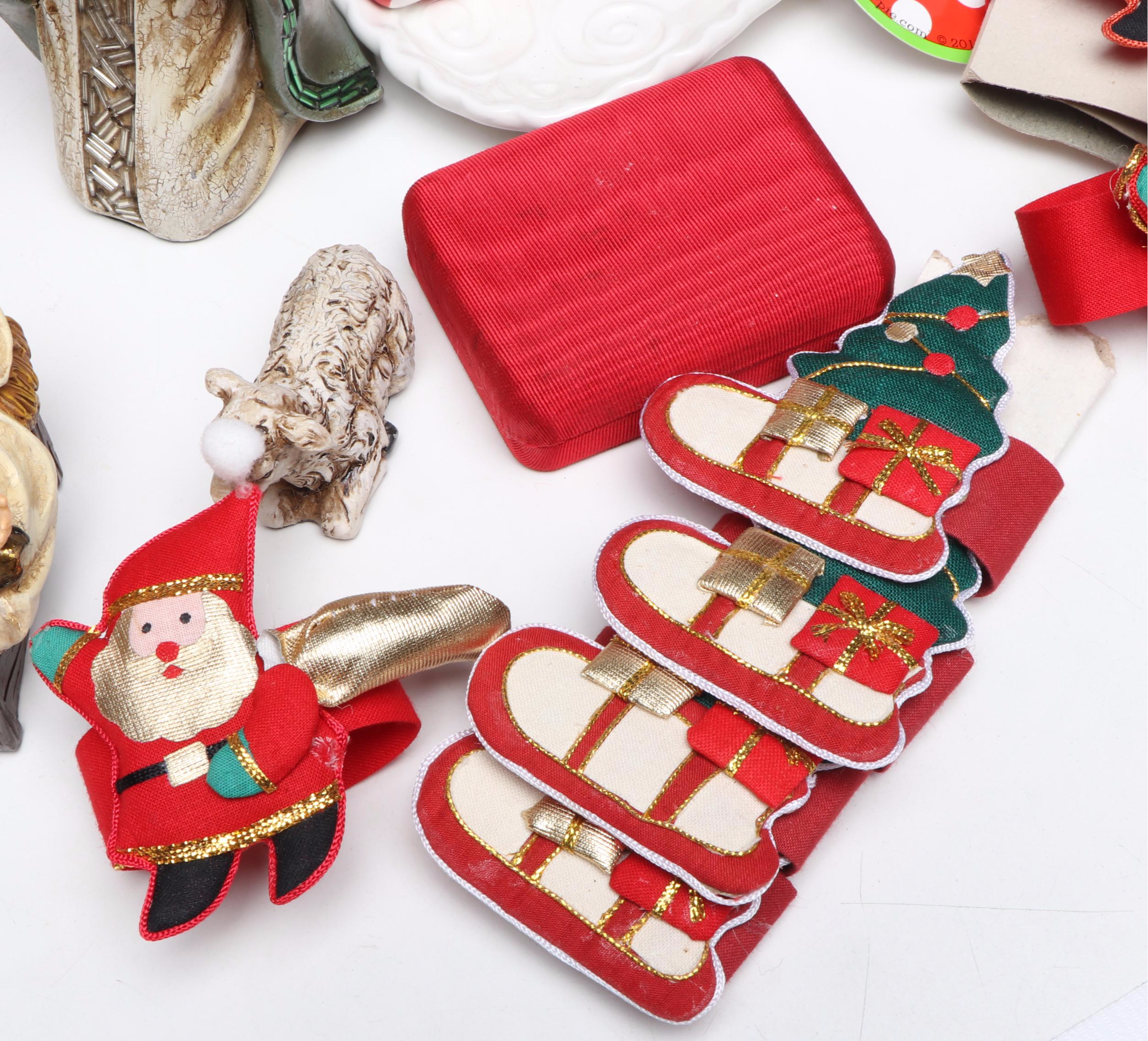 Nativity Figures with Advent Calendars and Other Christmas Décor