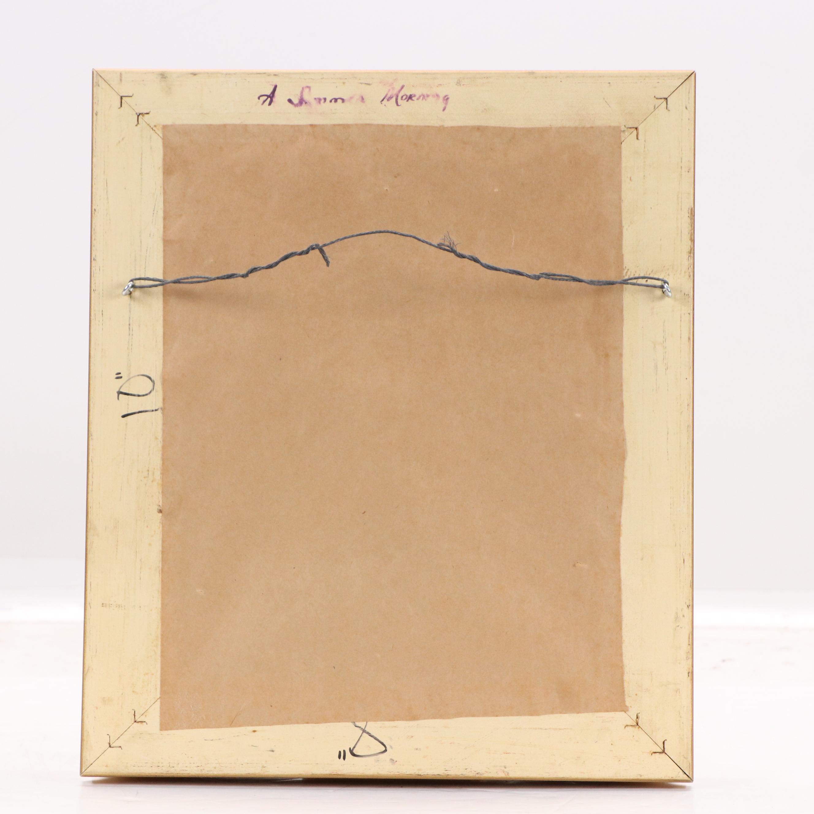 Rural Landscape Oil Painting "A Summer Morning"