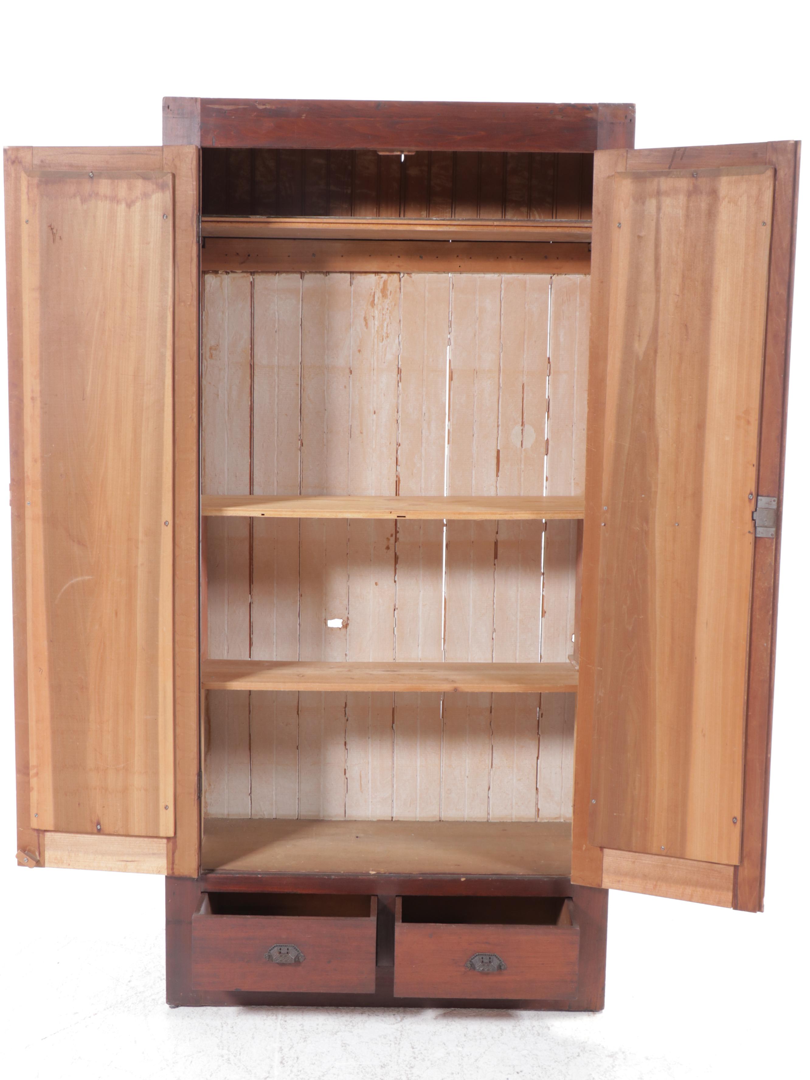 Traditional Style Mahogany Wardrobe