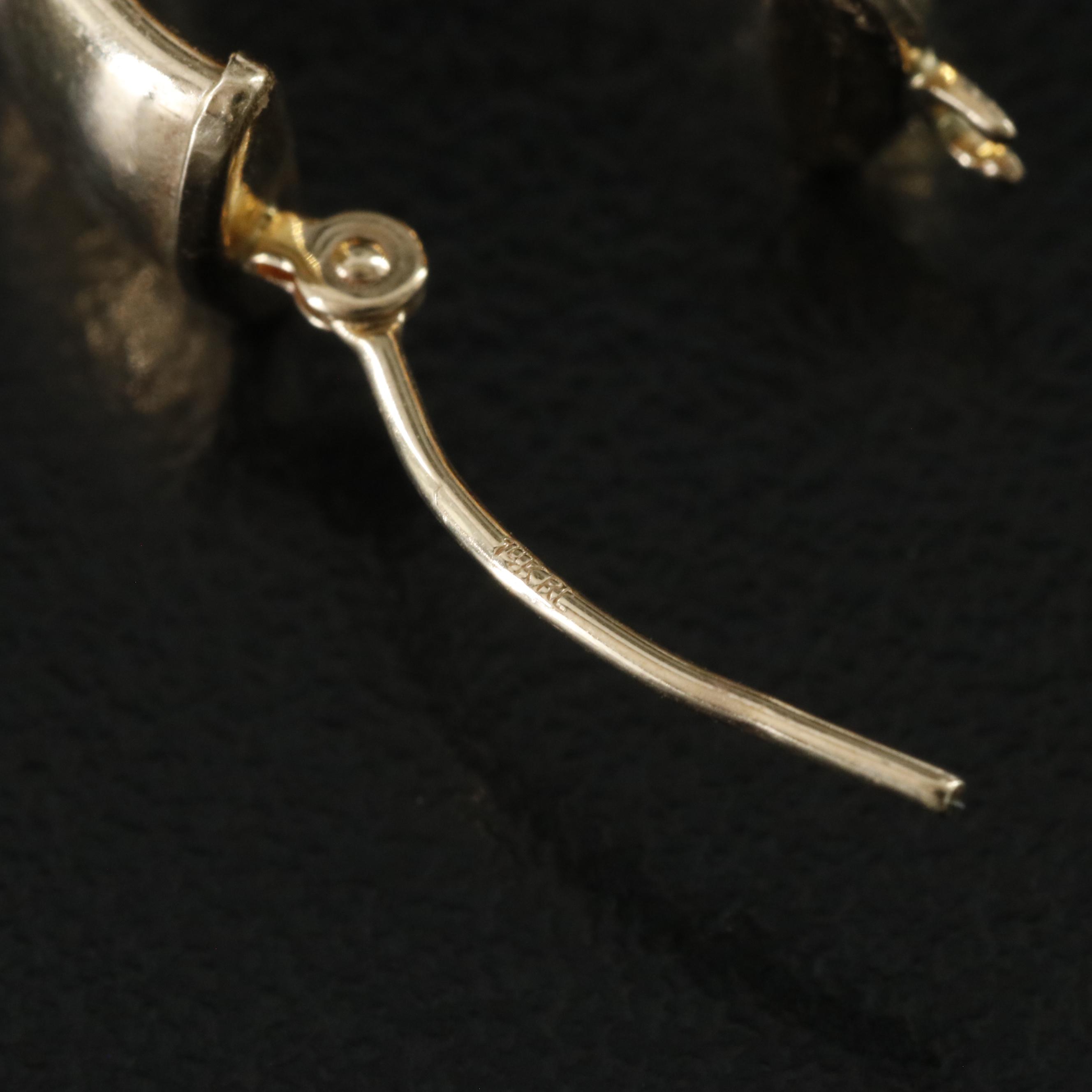 14K Huggie Hoop Earrings