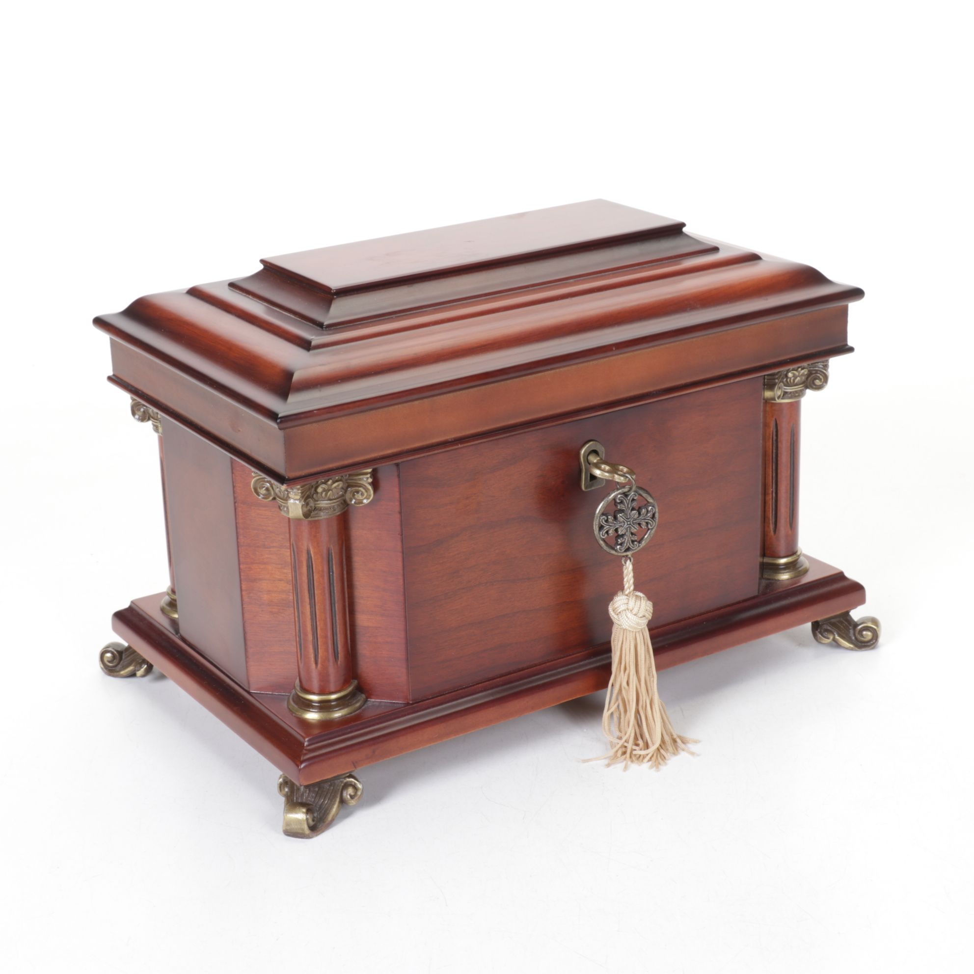 Bombay Company Mantel Clock and Jewelry Box