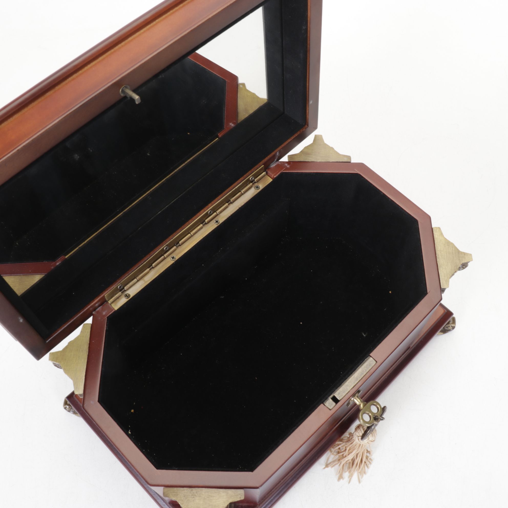 Bombay Company Mantel Clock and Jewelry Box