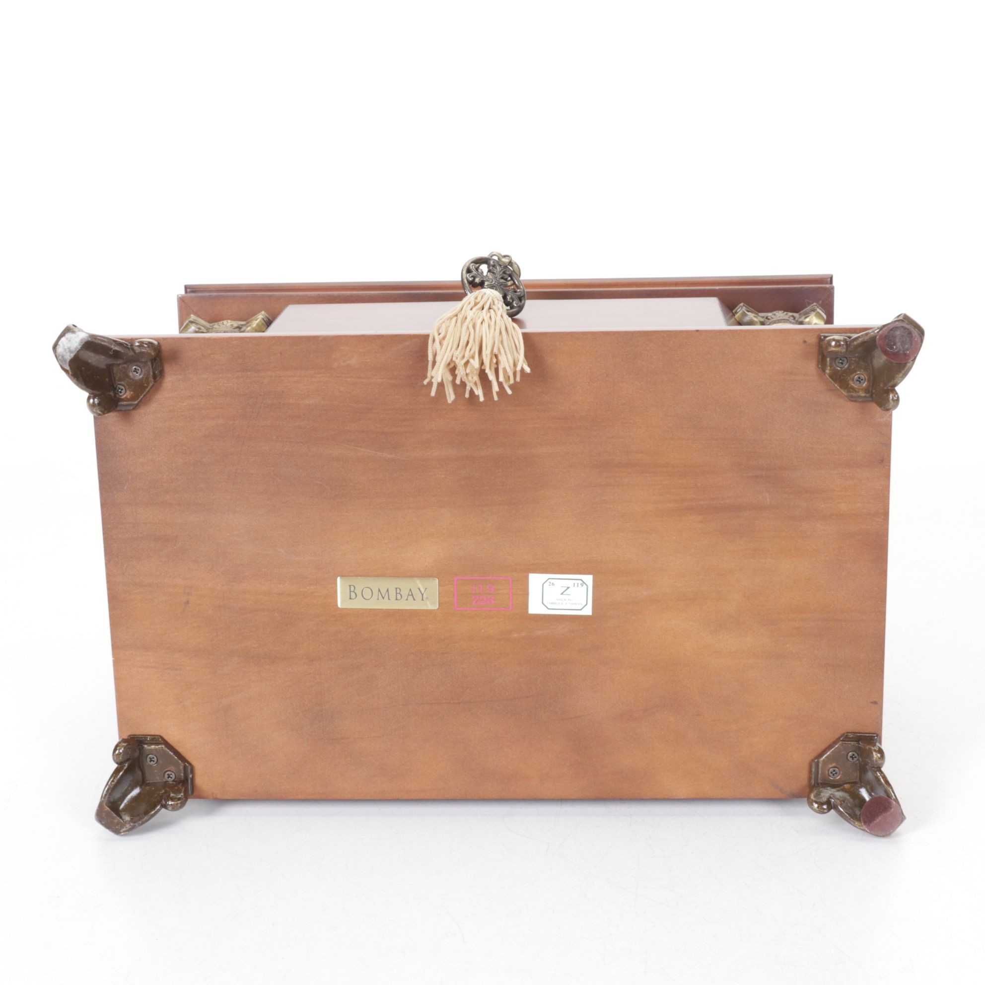 Bombay Company Mantel Clock and Jewelry Box