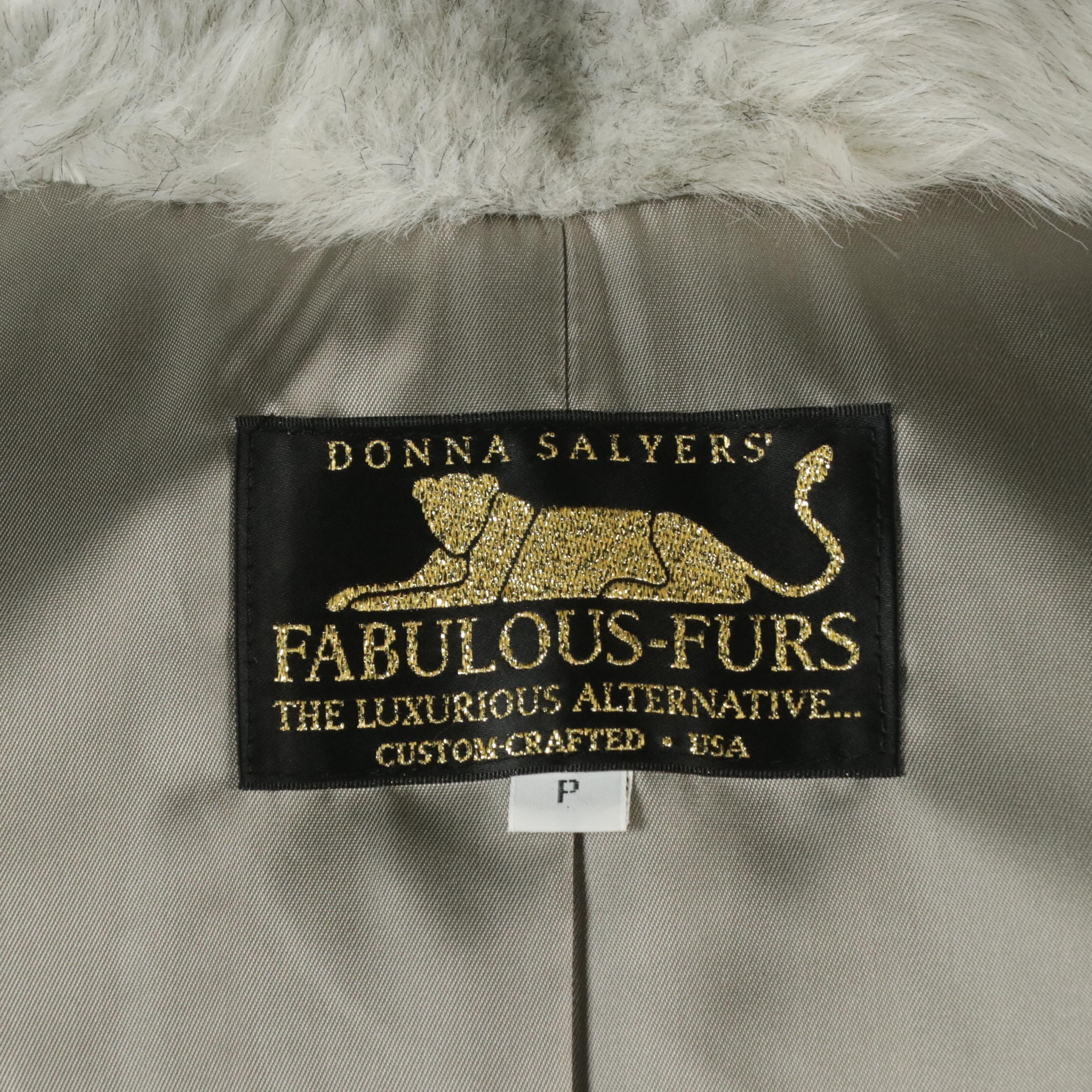 Donna Salyers' Fabulous-Furs Faux Fur Full-Length Coat