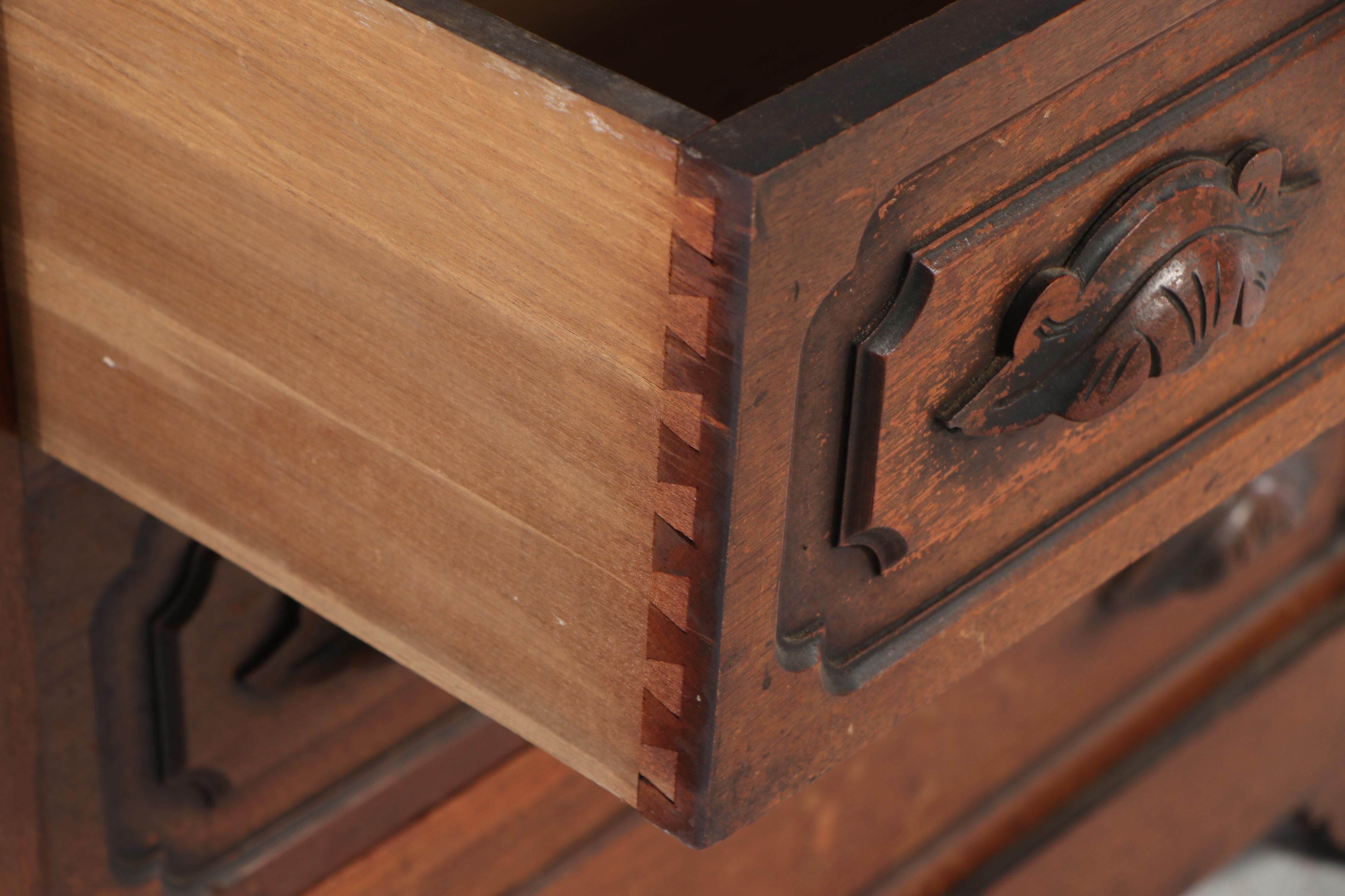Victorian Walnut Dresser