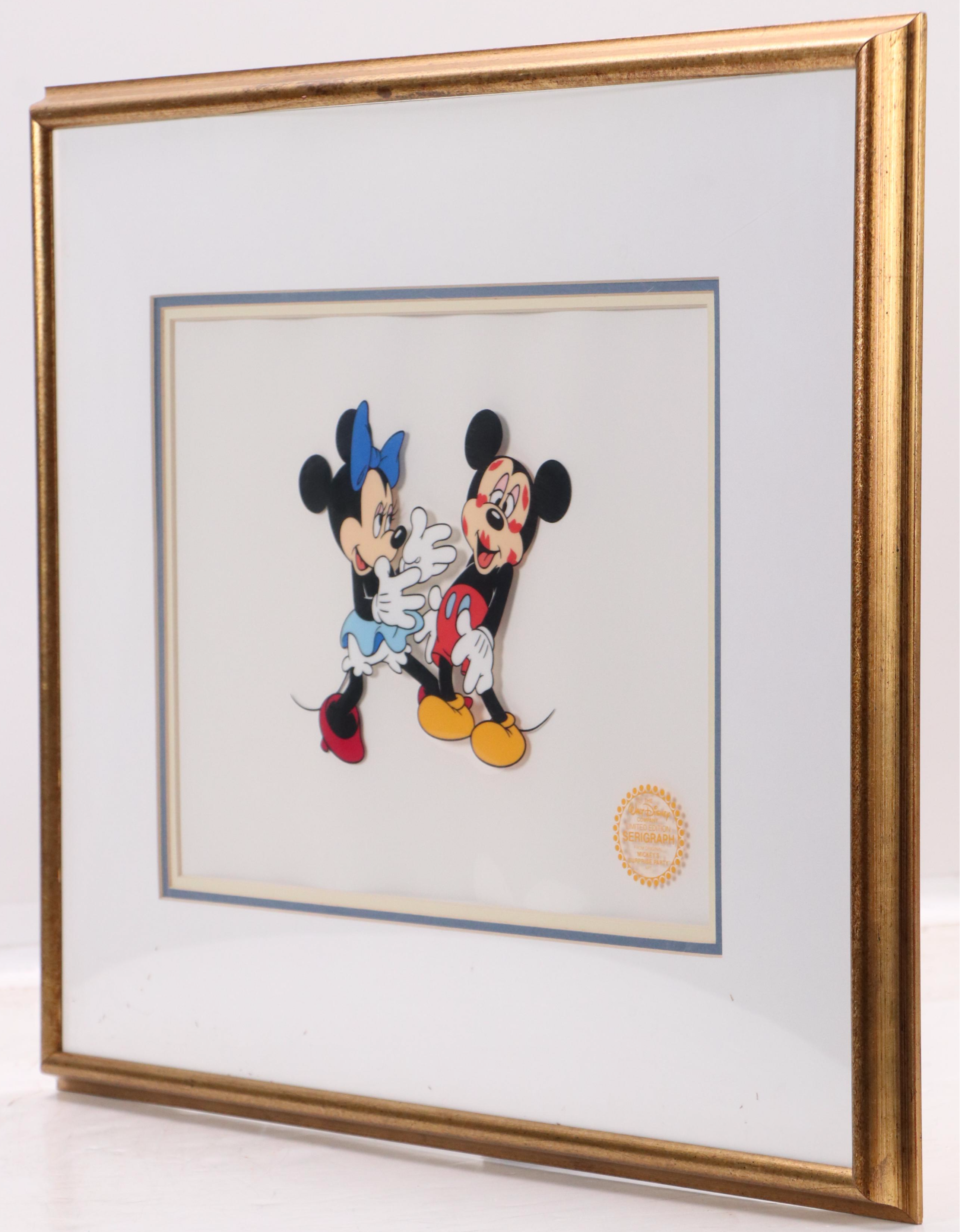 Disney "Minnie Loves Mickey" Sericel From "Mickey's Surprise Party"