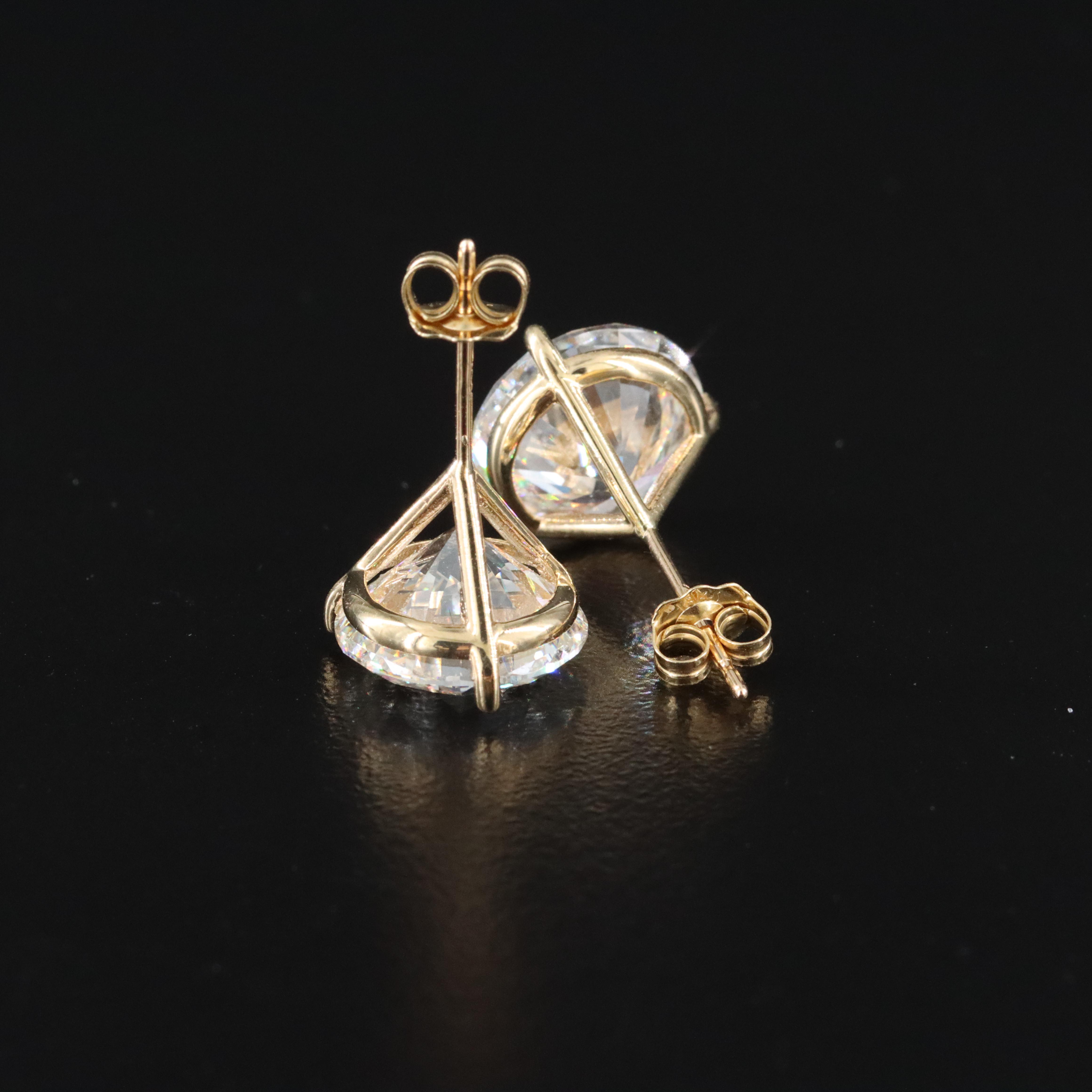 18K 10.00 CTW Lab Grown Diamond Earrings
