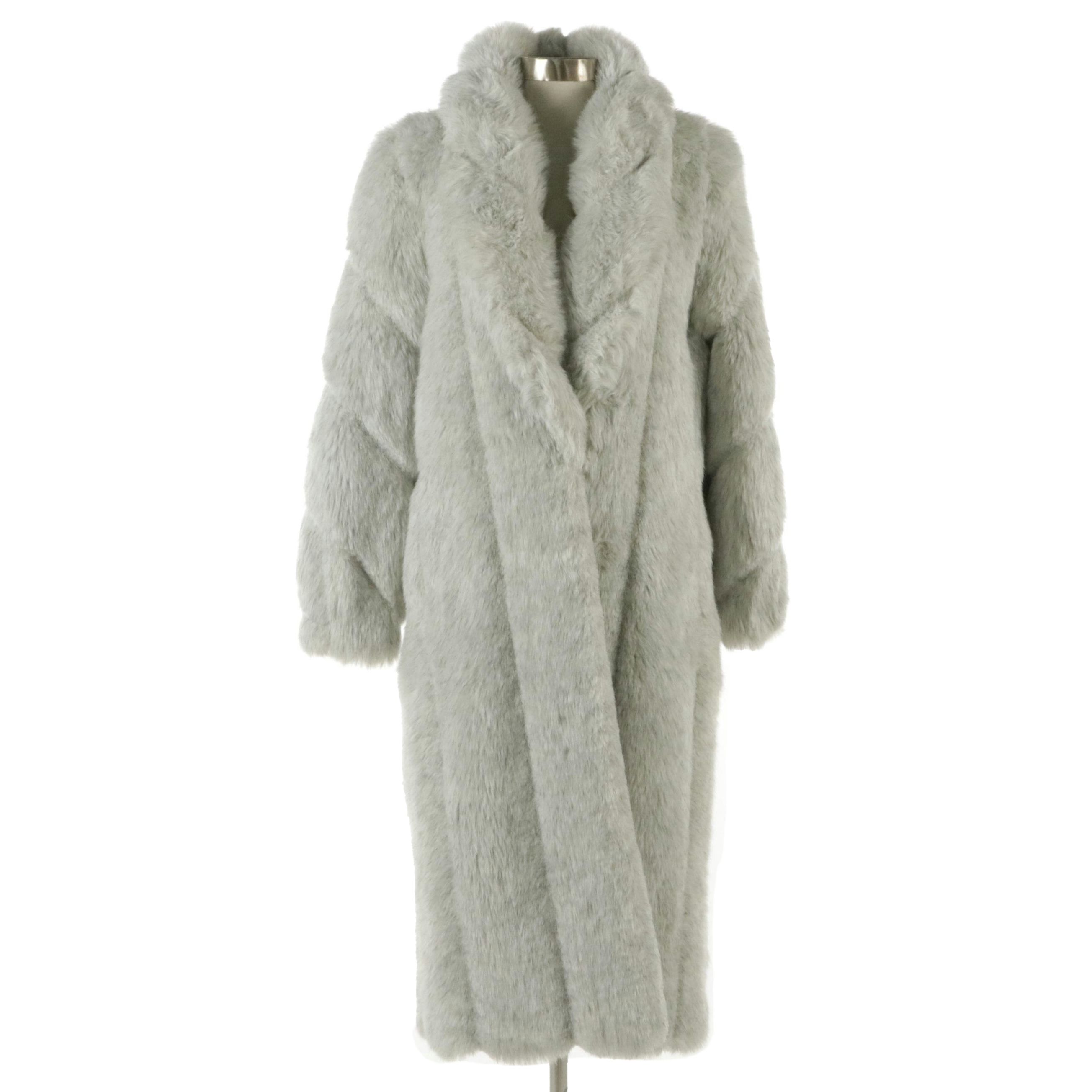 Donna Salyers' Fabulous-Furs Faux Fur Full-Length Coat