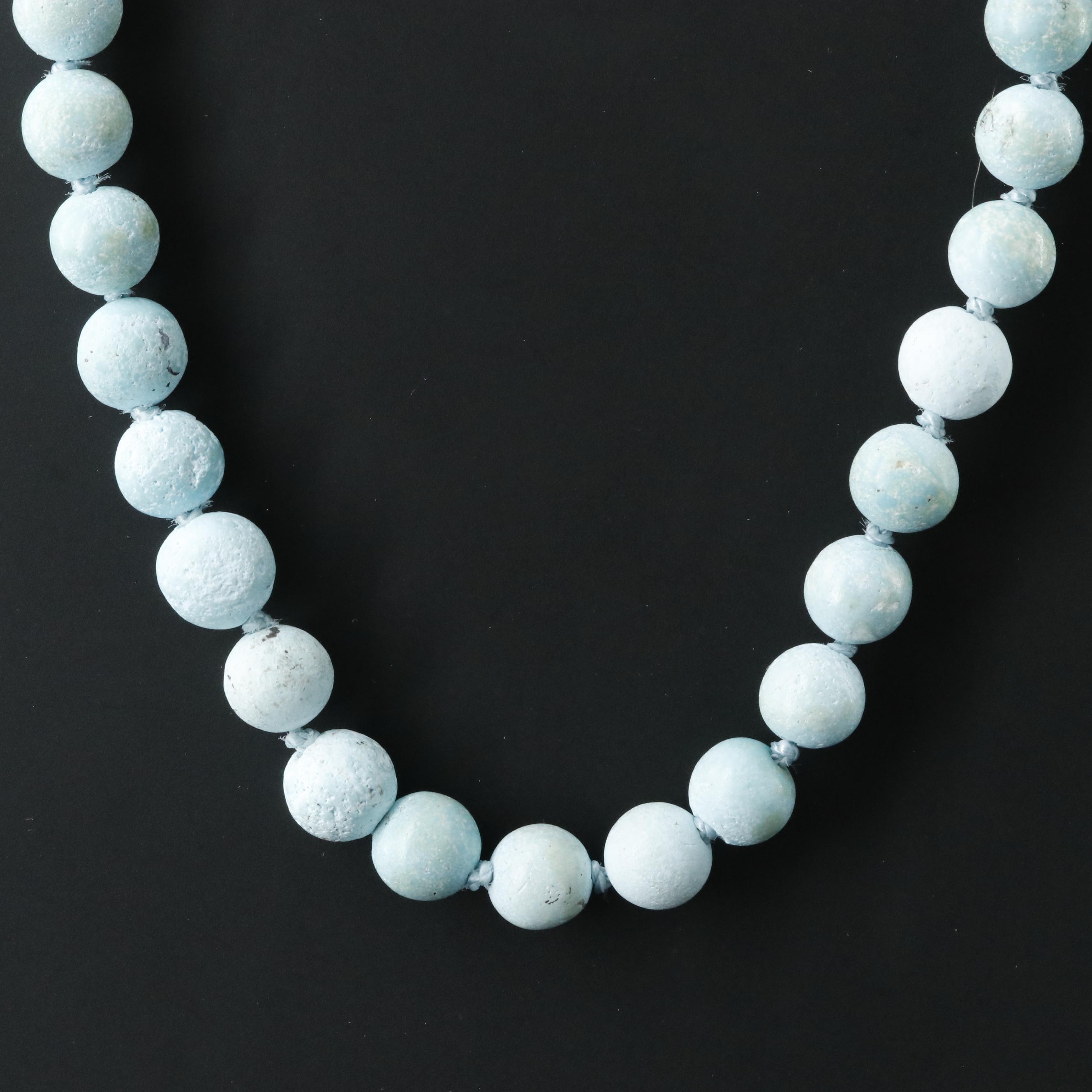 Sheryl Lowe Sterling Turquoise and Diamond Necklace