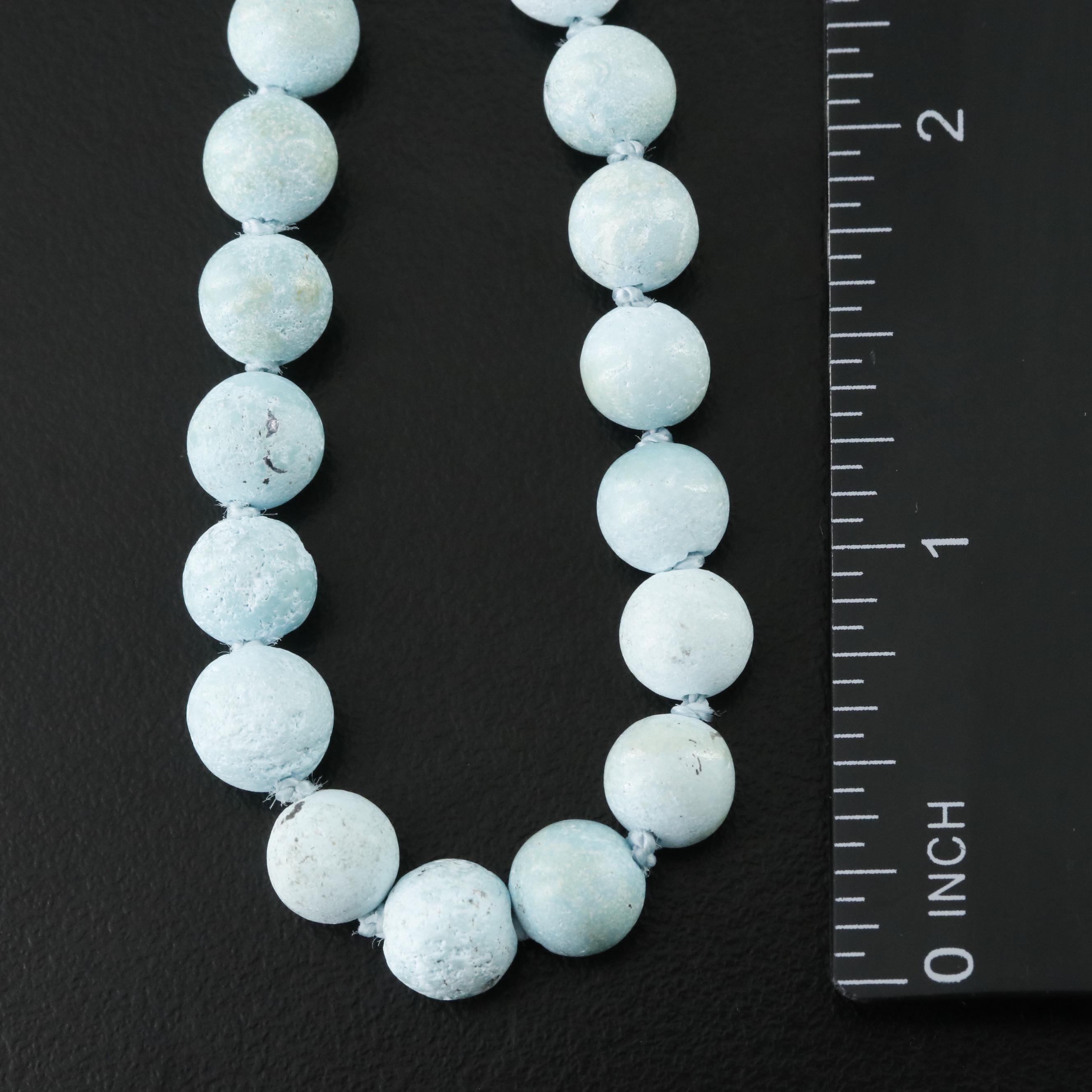 Sheryl Lowe Sterling Turquoise and Diamond Necklace