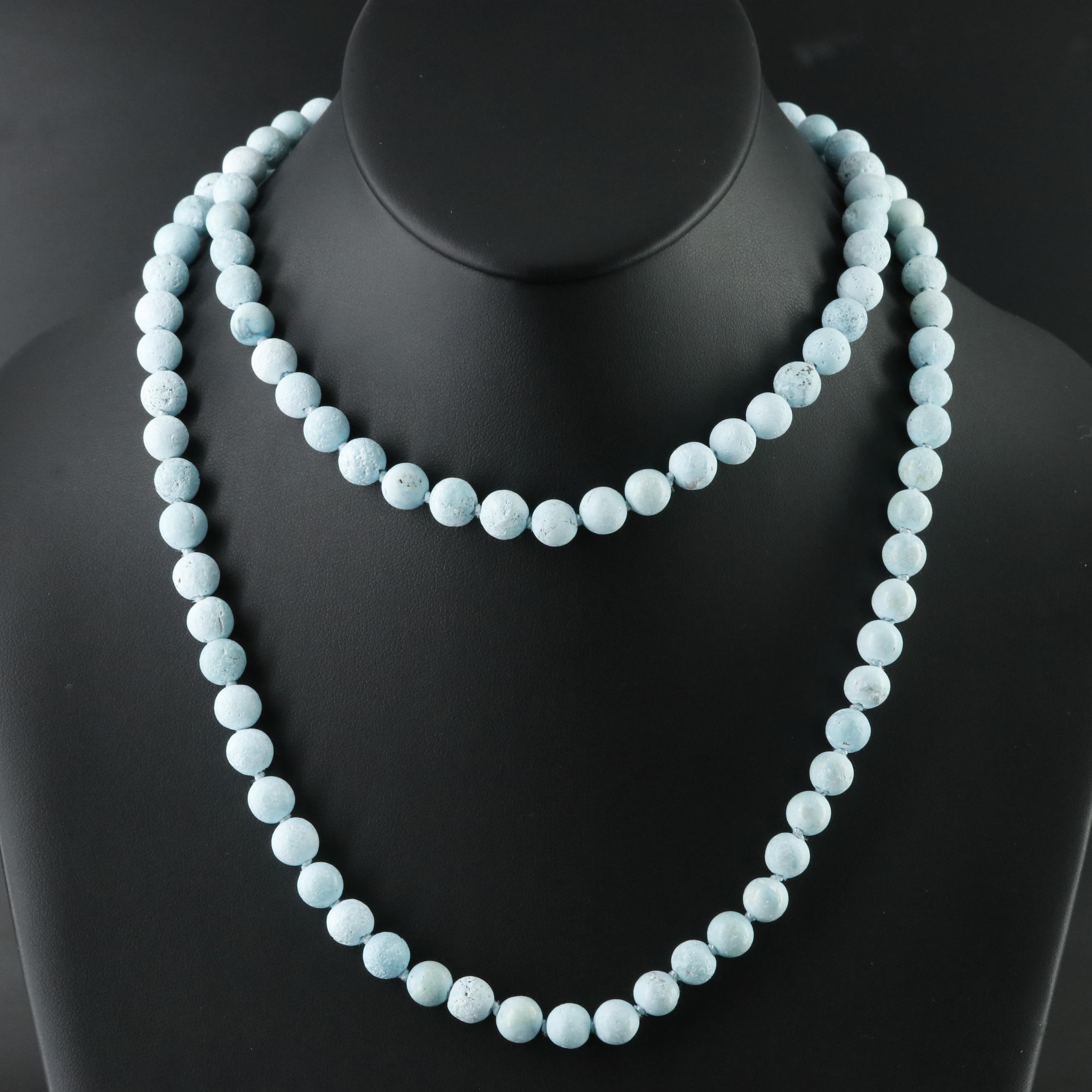 Sheryl Lowe Sterling Turquoise and Diamond Necklace