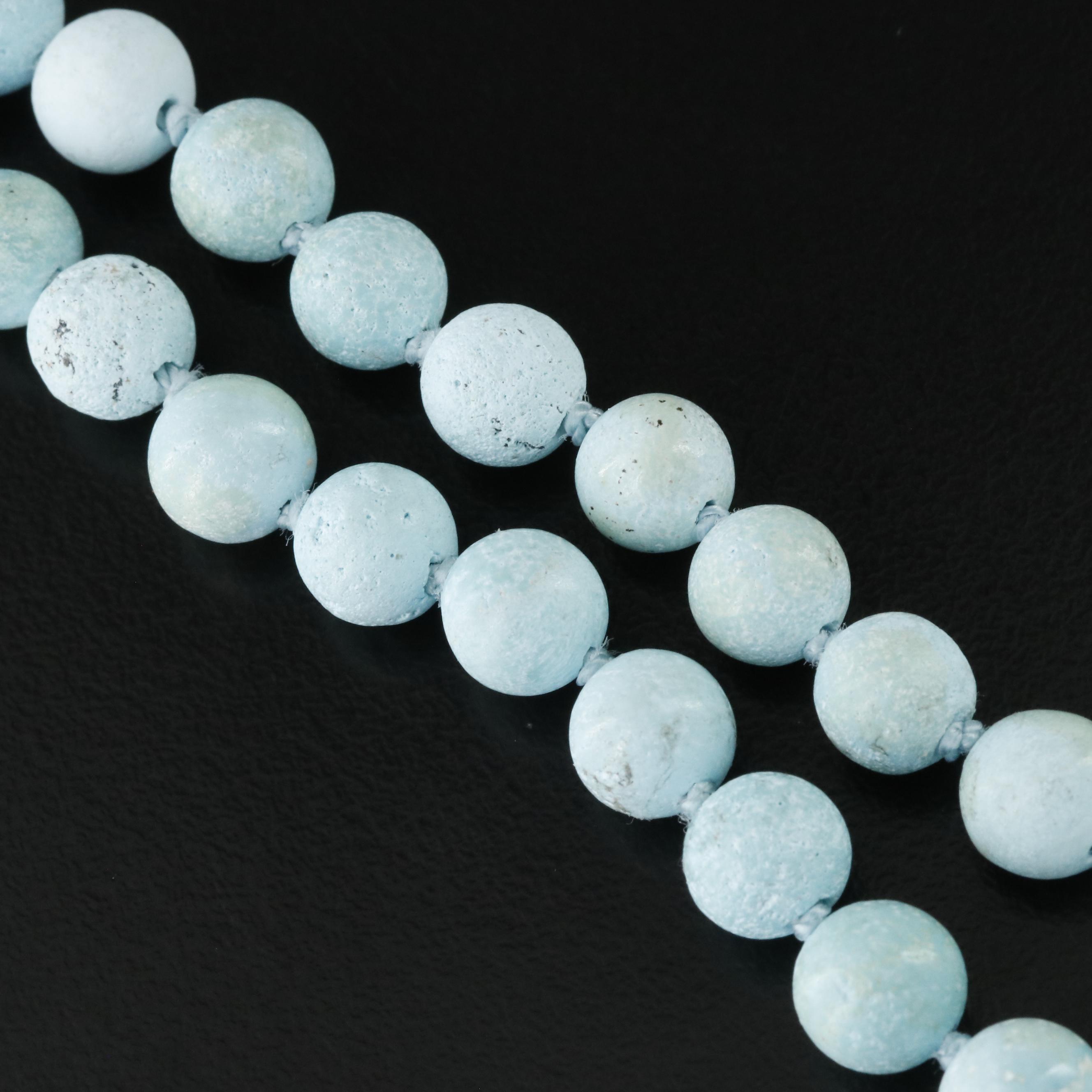 Sheryl Lowe Sterling Turquoise and Diamond Necklace