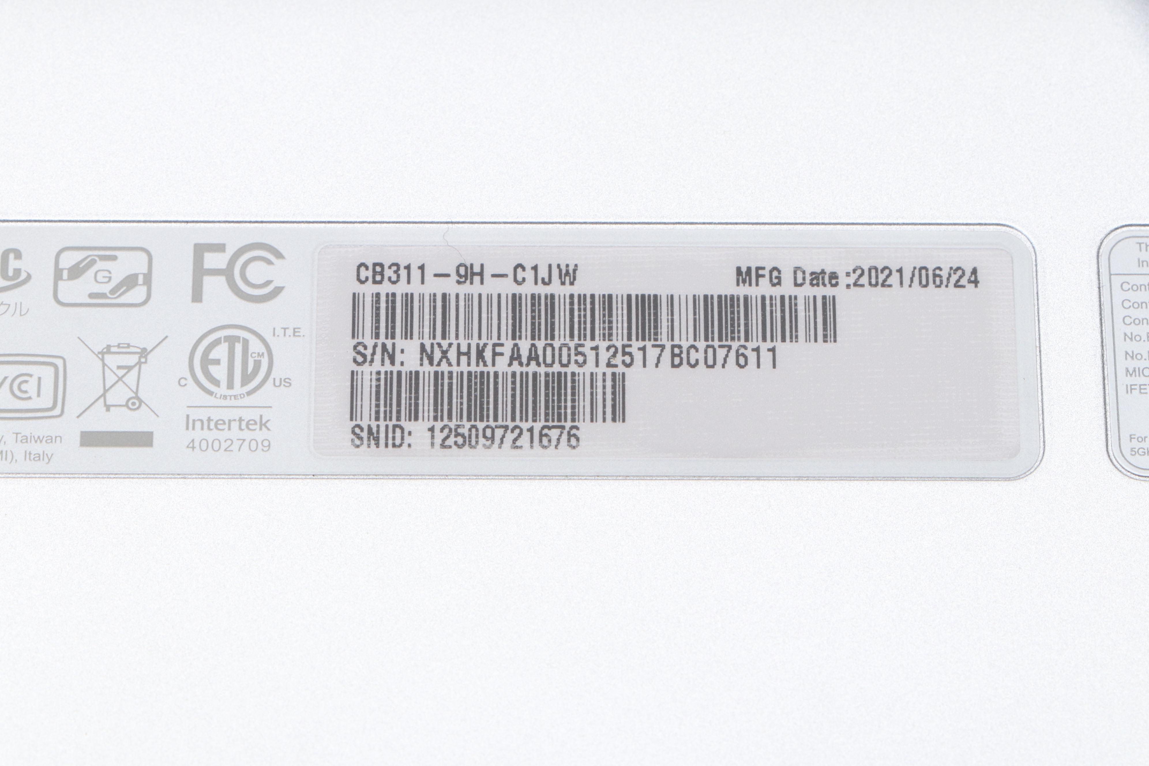 Recertified Acer Chromebook 311