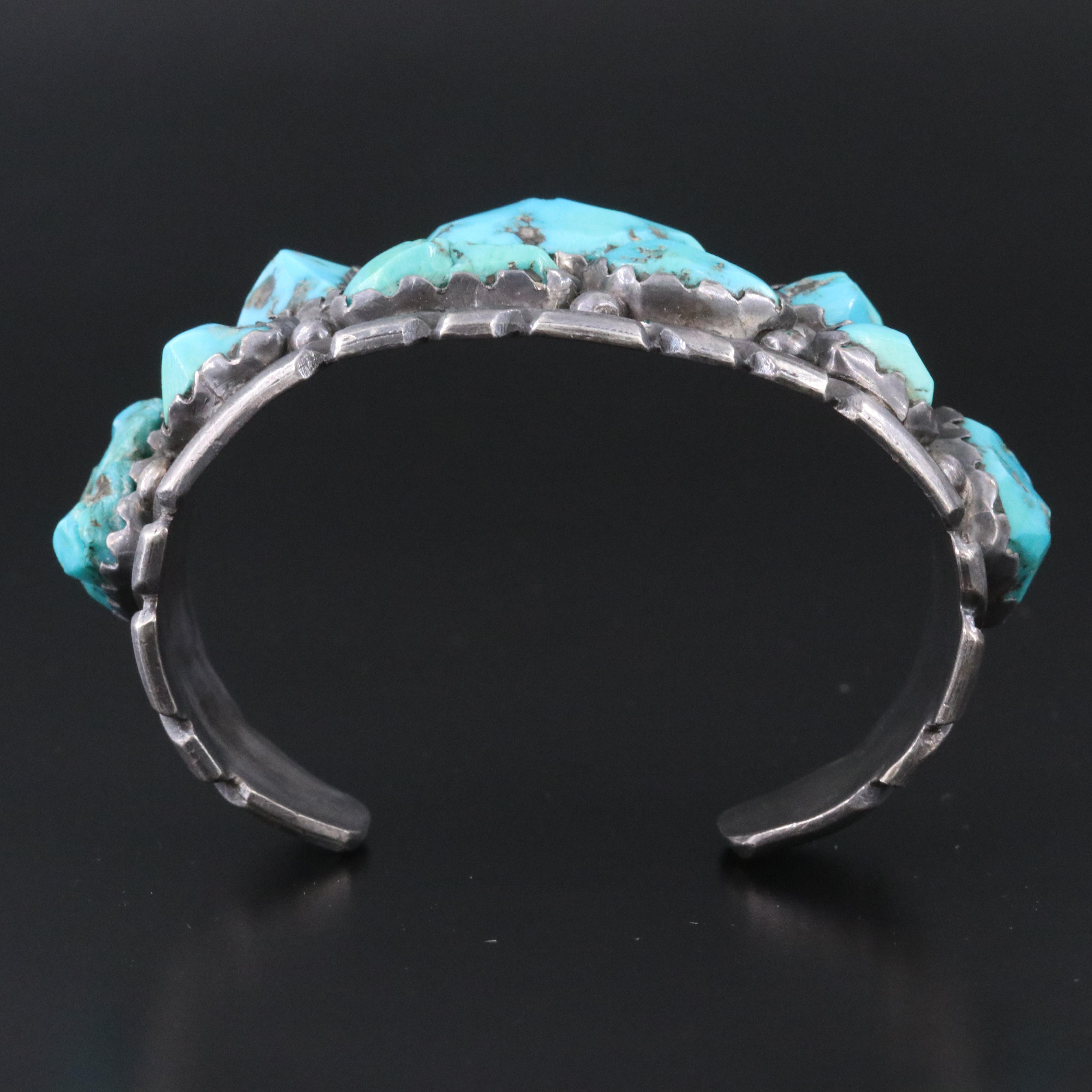 Southwestern Sterling Turquoise Cuff