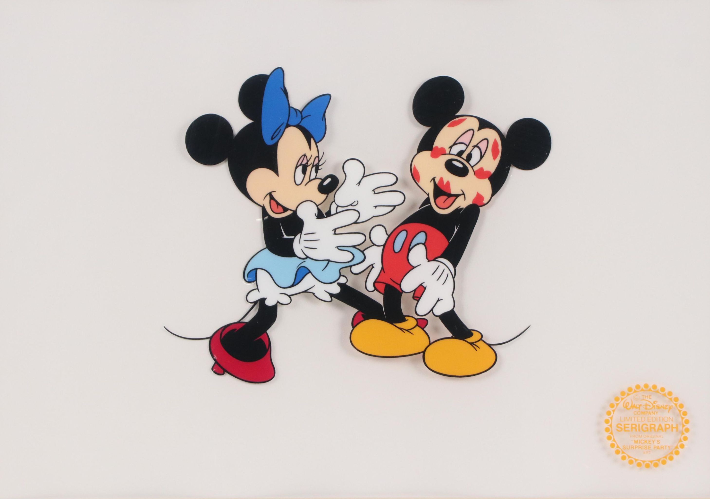 Disney "Minnie Loves Mickey" Sericel From "Mickey's Surprise Party"