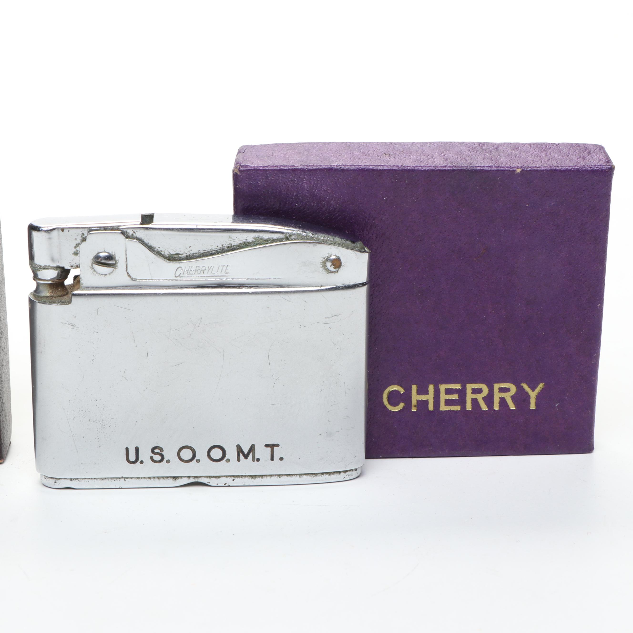 Cherrylite and Penguin Automatic Lighters with Cincinnati Key to the City