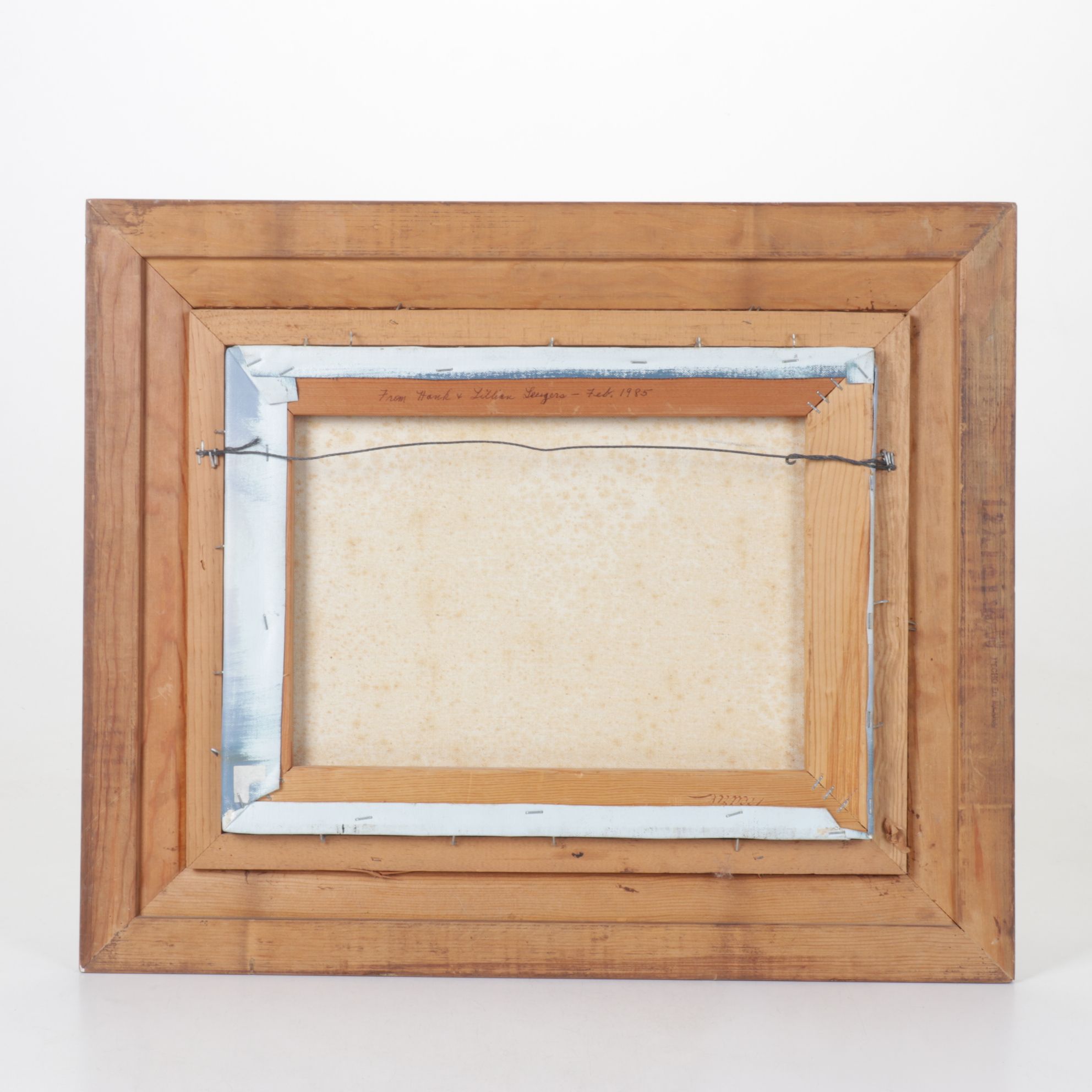 B. Grant Oil Painting After Andre Lange "Three Pelicans", 1985