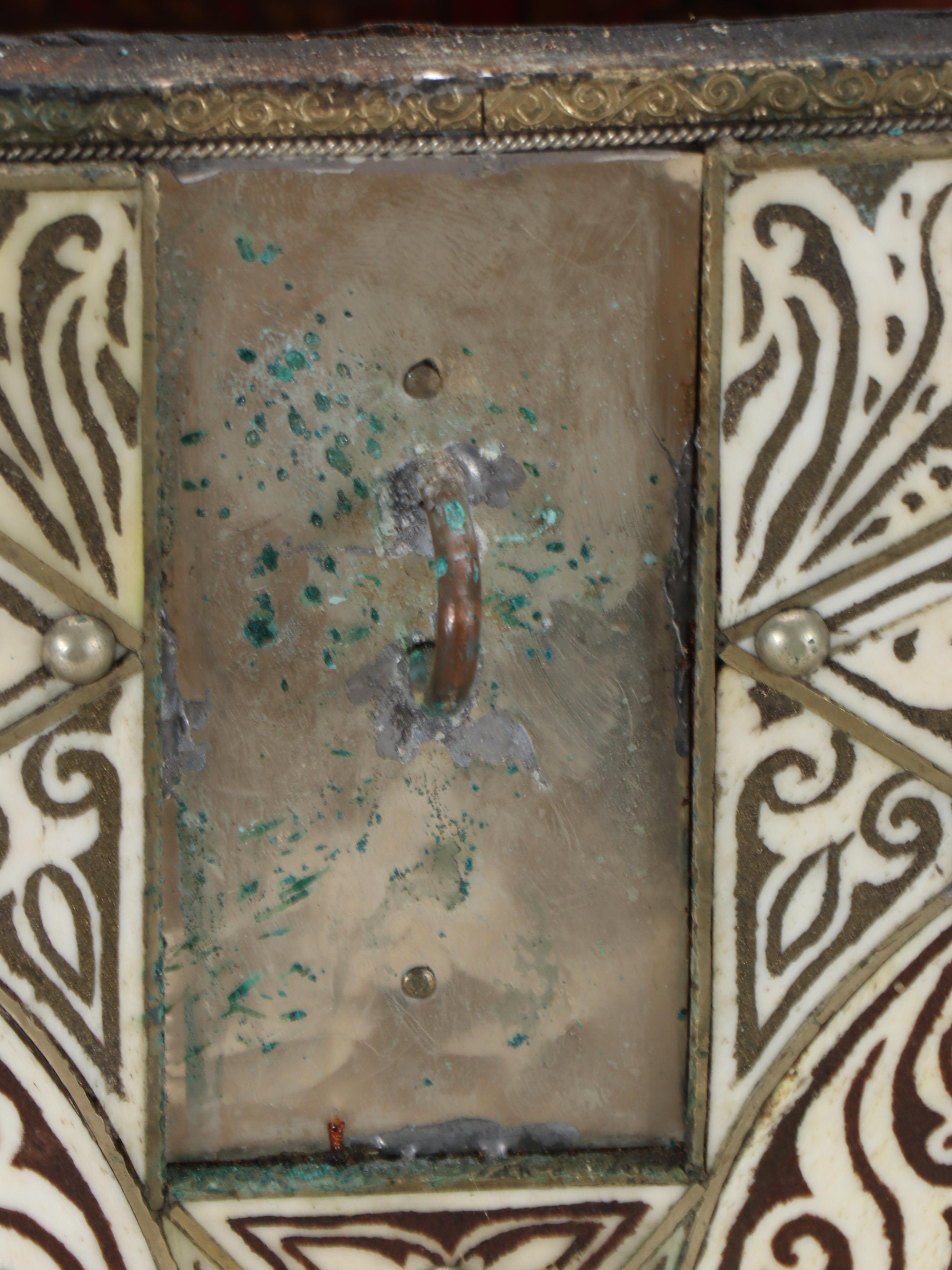 Turkish Semi-Precious Stone and Bone Mosaic Inlay Chest