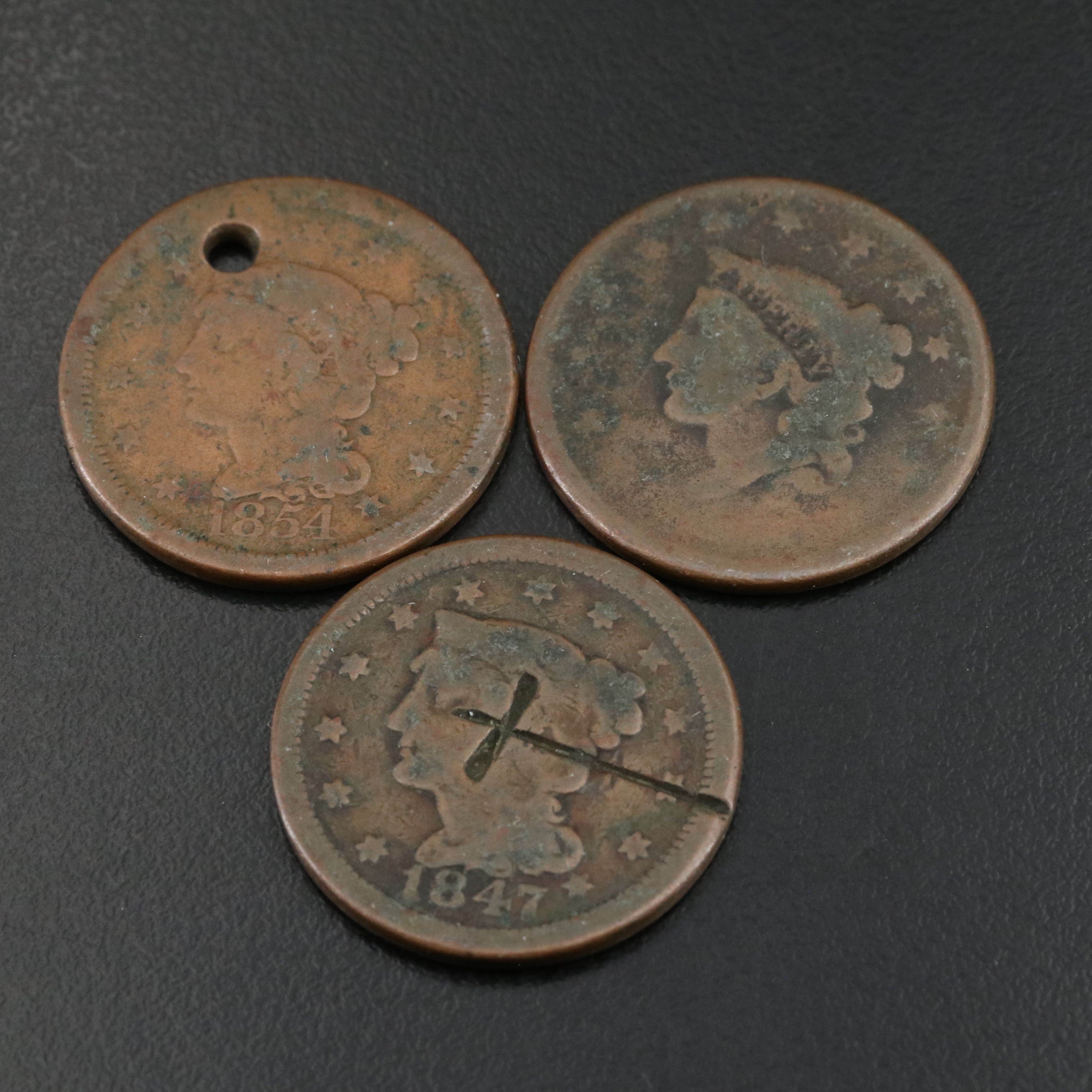 Collection of Fourteen U.S. Type Coins with Problems