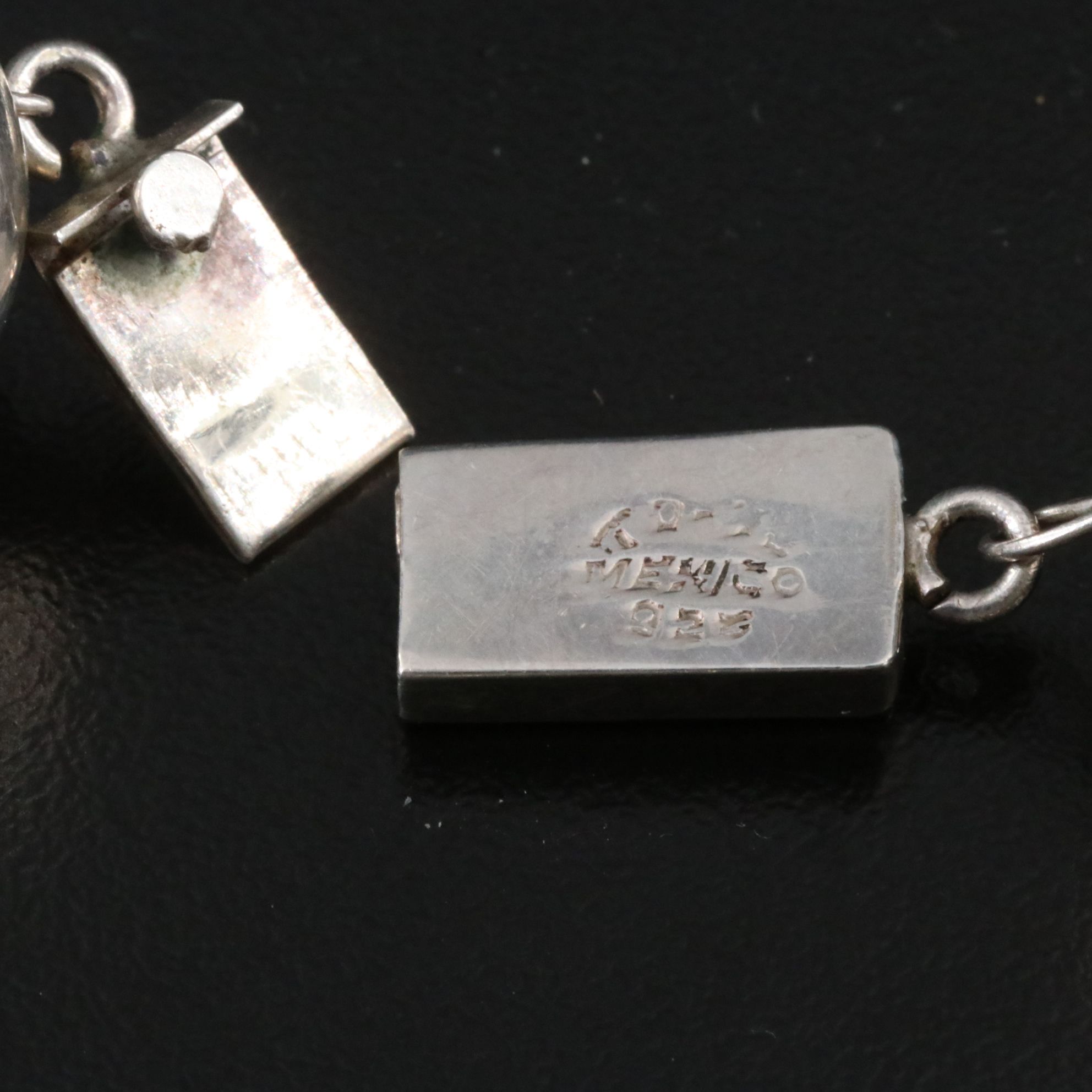 Mexican Sterling Large Bead Necklace